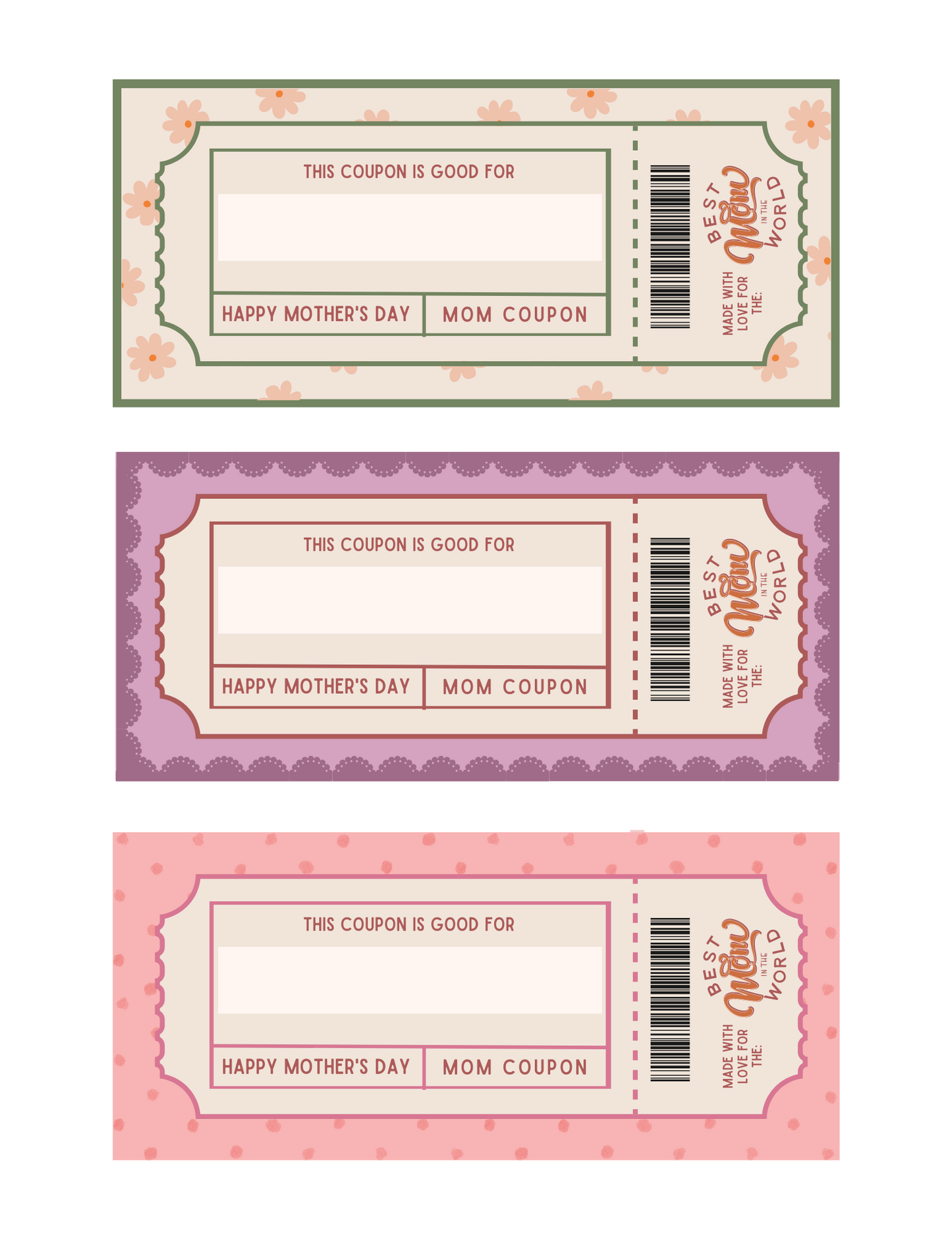 Mother's Day Coupon Book | Printable gift