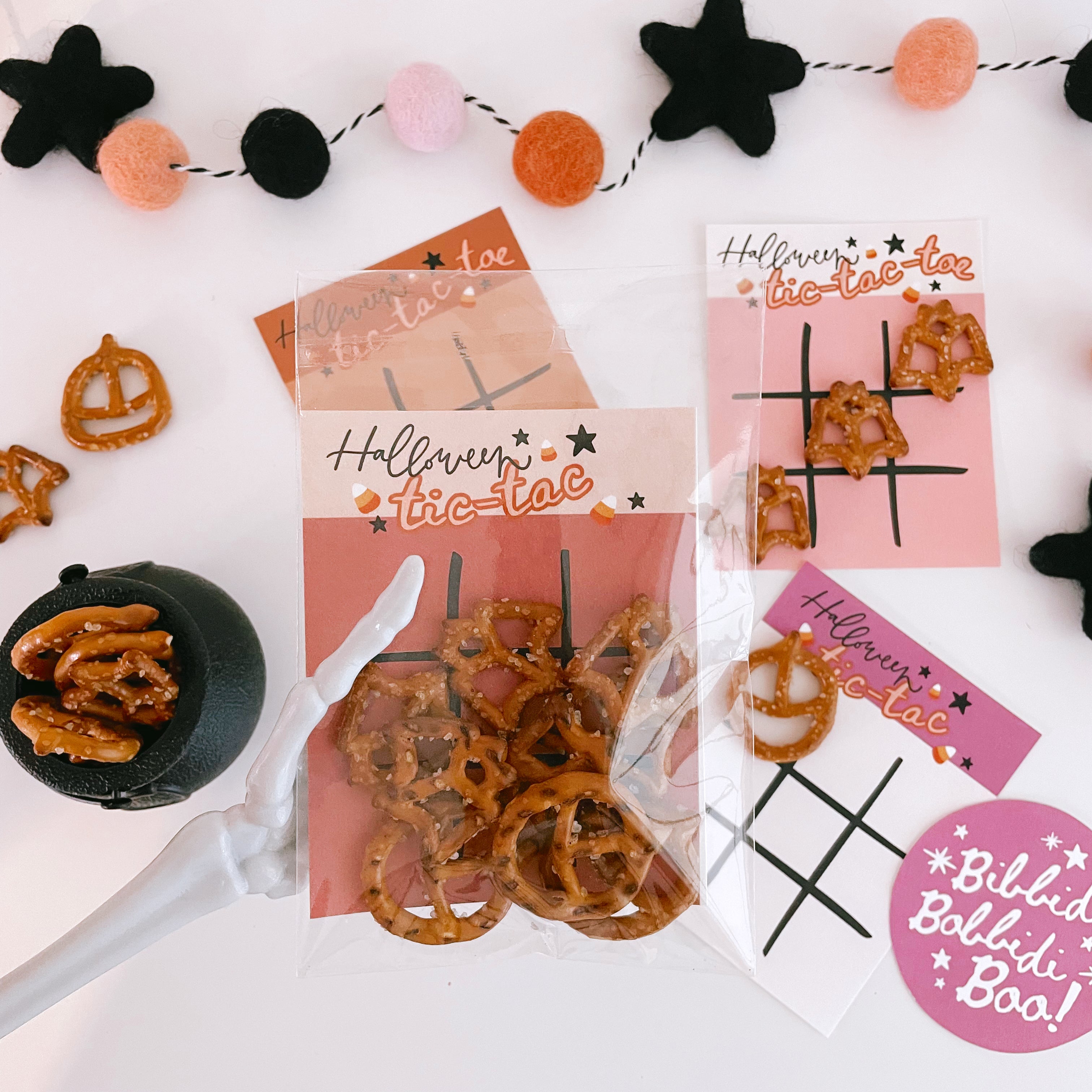 Halloween Tic Tac Toe Template for Letters, Numbers, Sight Words