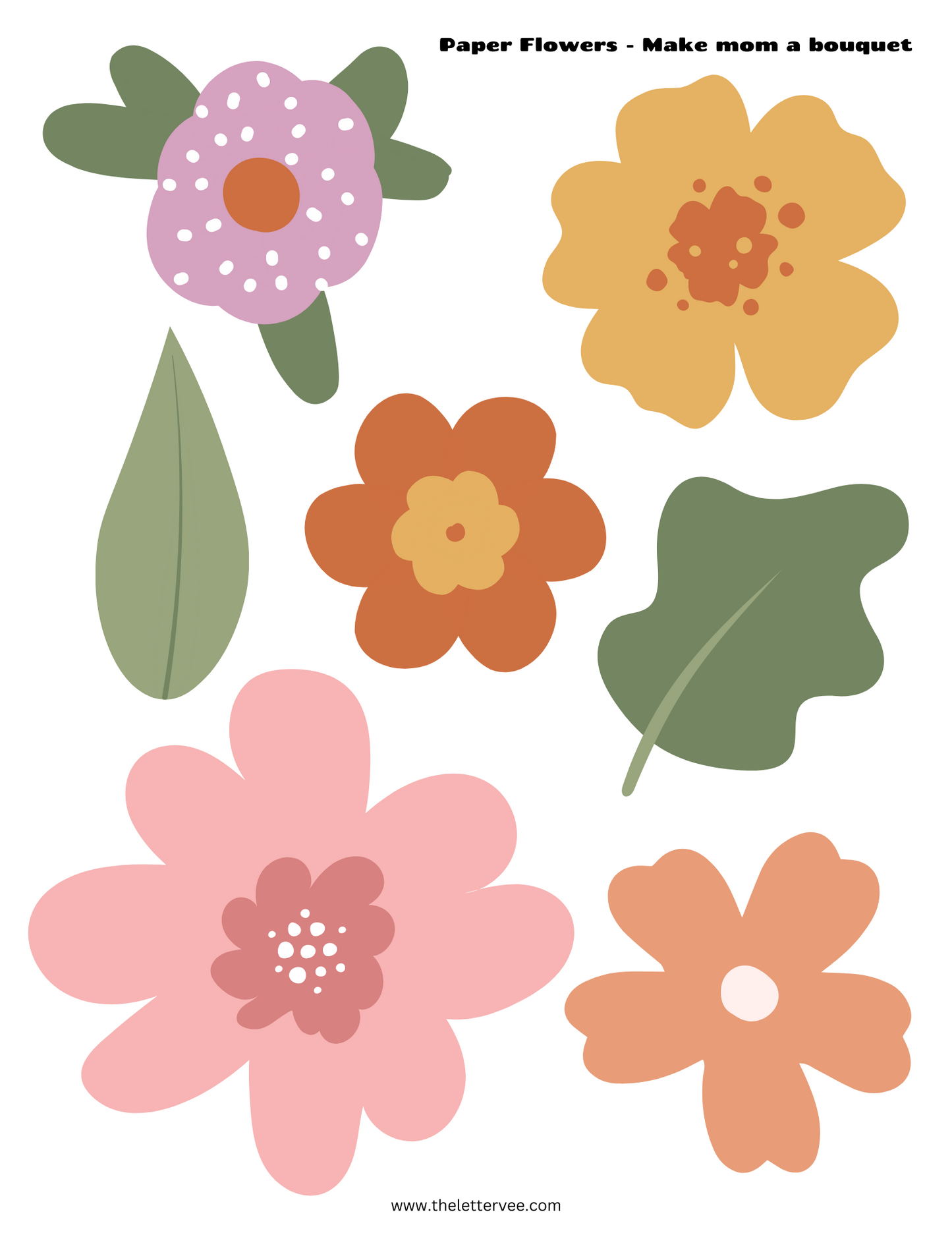 Flowers for mom | Printable gift