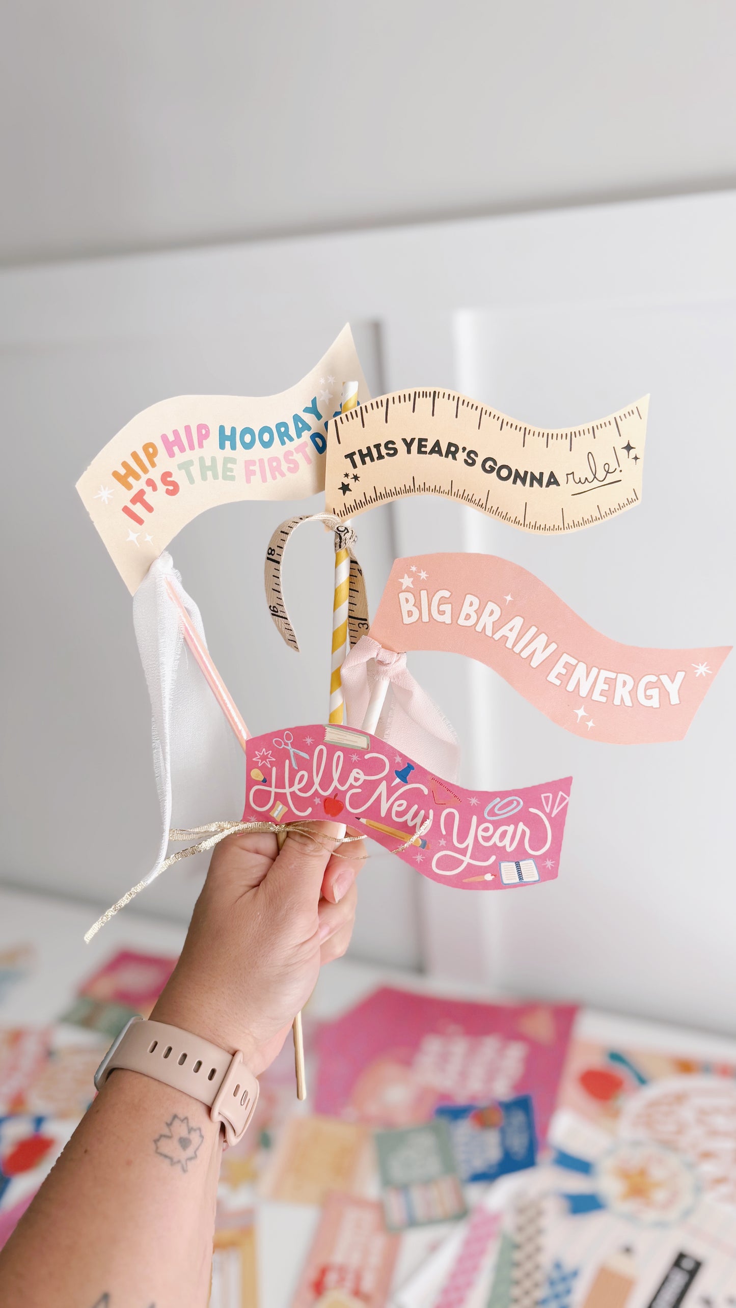 Back to School Flag + Tags Vol. 5 | Printable Flags and Tags