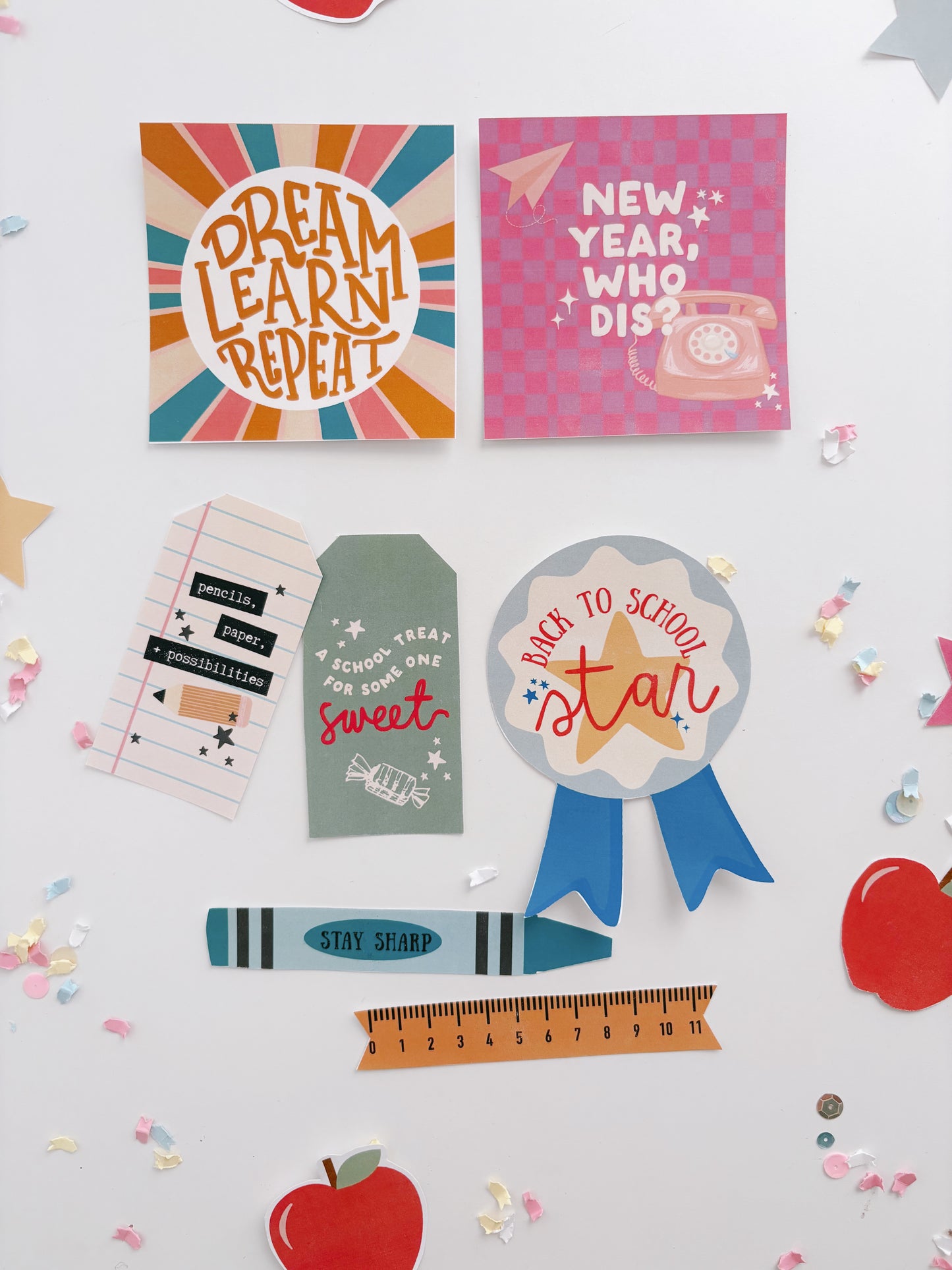 Back to School Flag + Tags Vol. 5 | Printable Flags and Tags