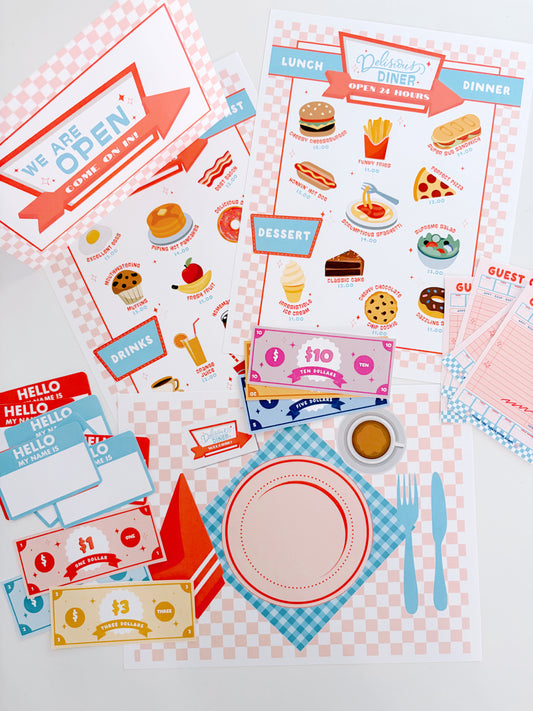Delicious Diner Play Collection | Printable Play