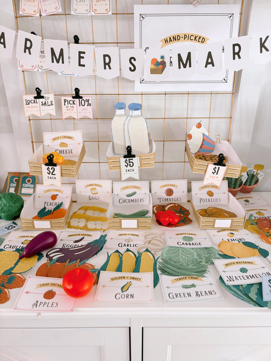 Farmer's Market Pretend Play Collection | Printable Play