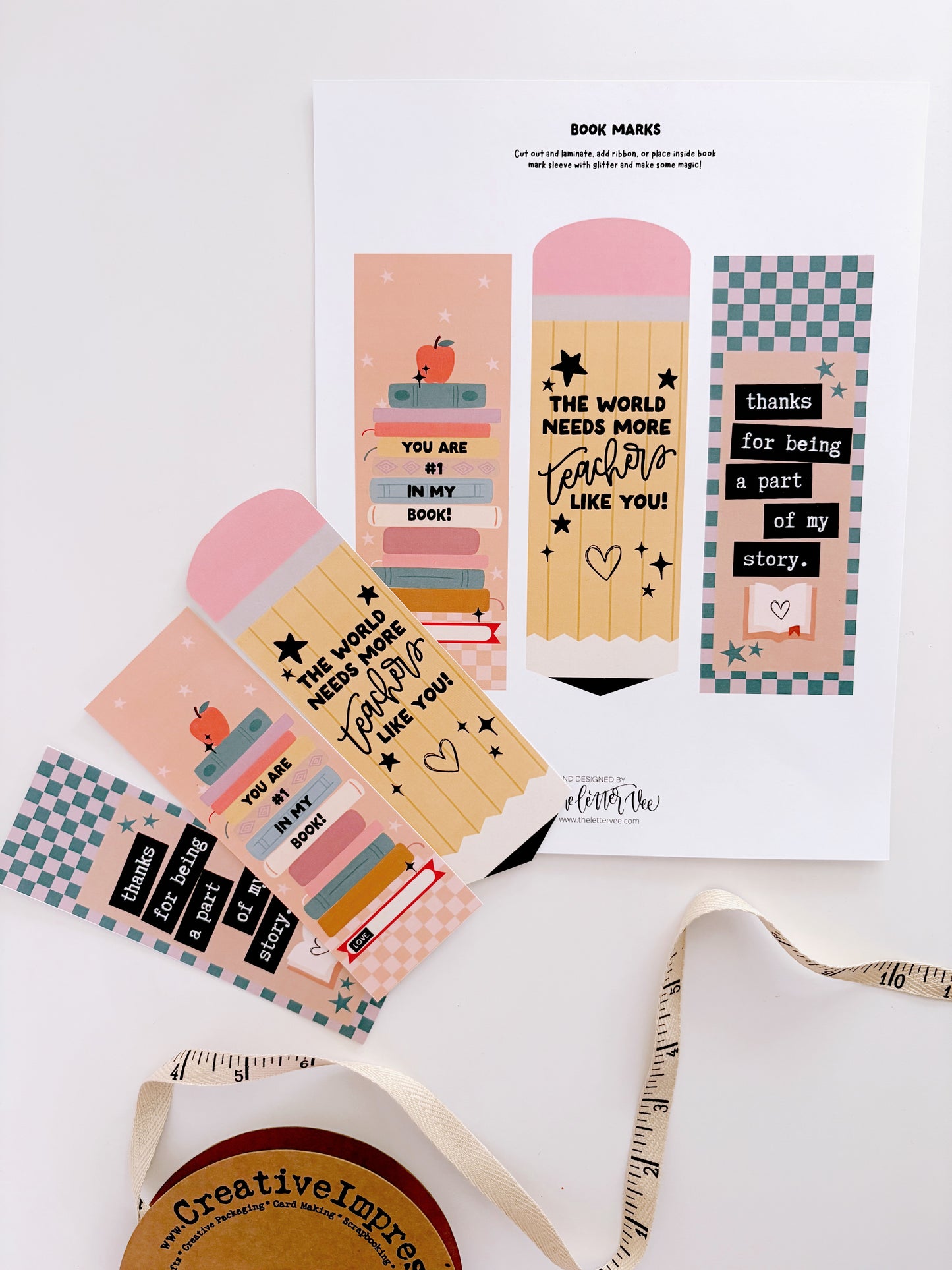 Teacher Appreciation tags + flags