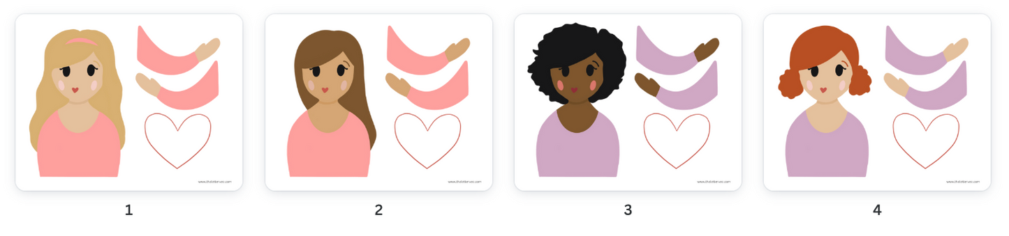 Paper Doll Holder Valentines | Printable Valentines