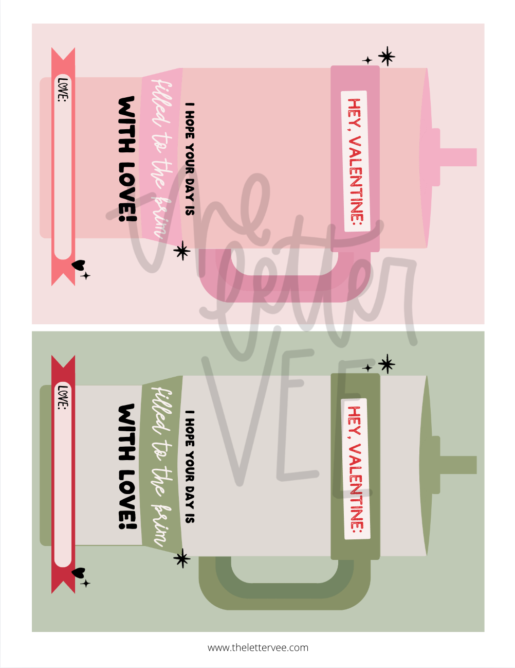 Stanley Valentines | Printable Valentines