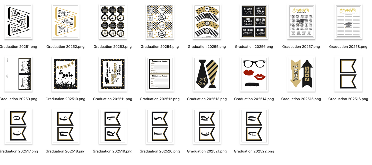 Graduation 2025 | Printable Collection
