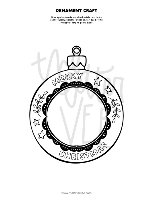 Ornament Craft | Printable Craft Activity