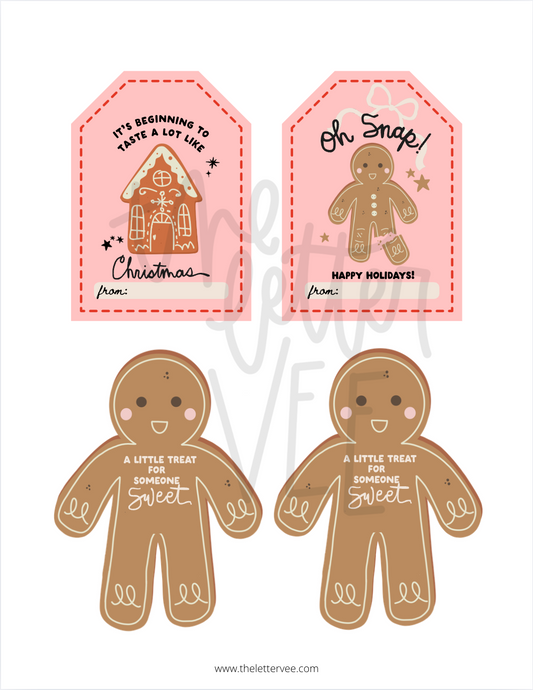 Oh Snap Gingerbread | Tags + Flags