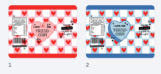 Chip Bag Valentine | printable Valentine