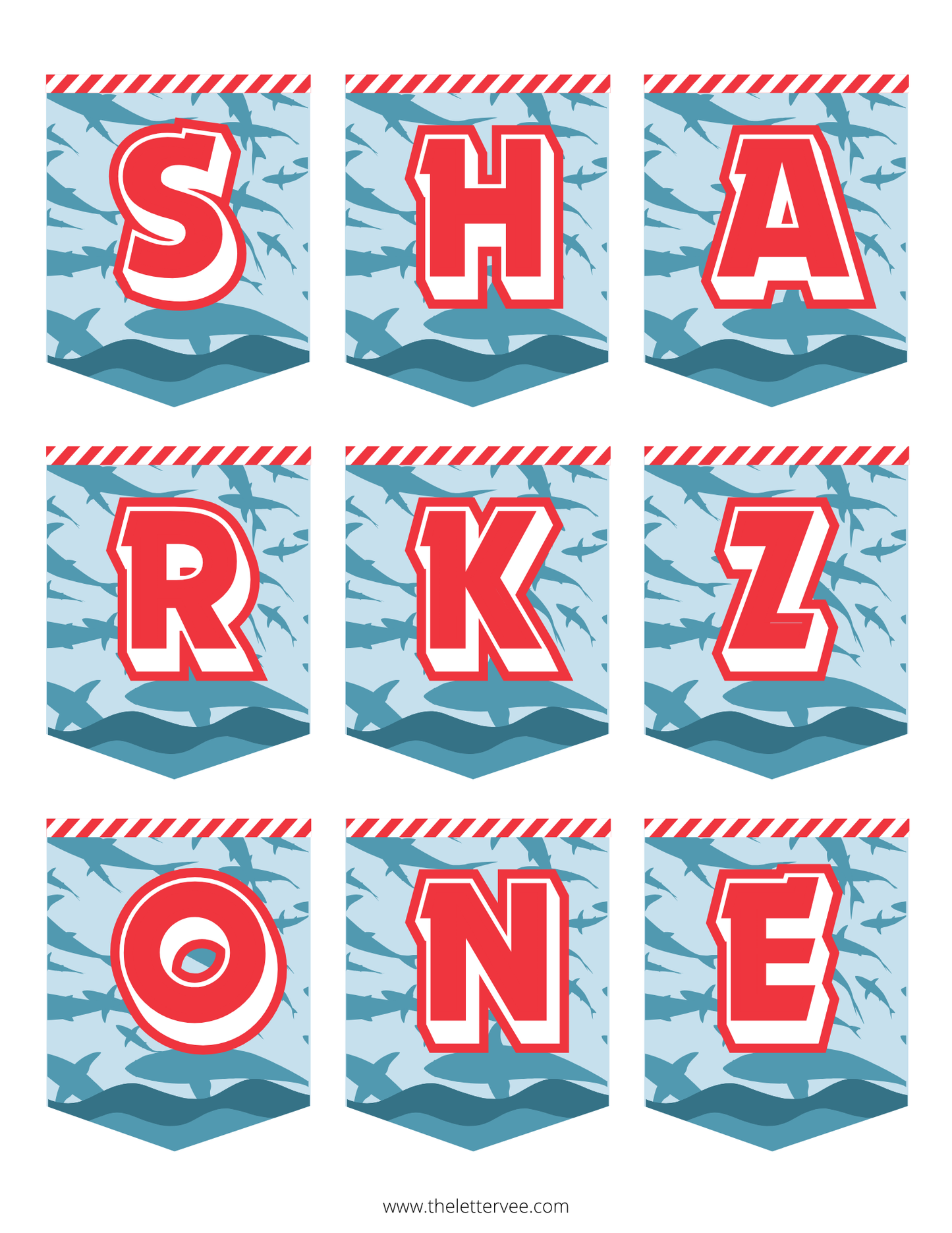 JAWsome Shark Week Printable Pack | Tags, Pennants, Coloring Pages & Activities
