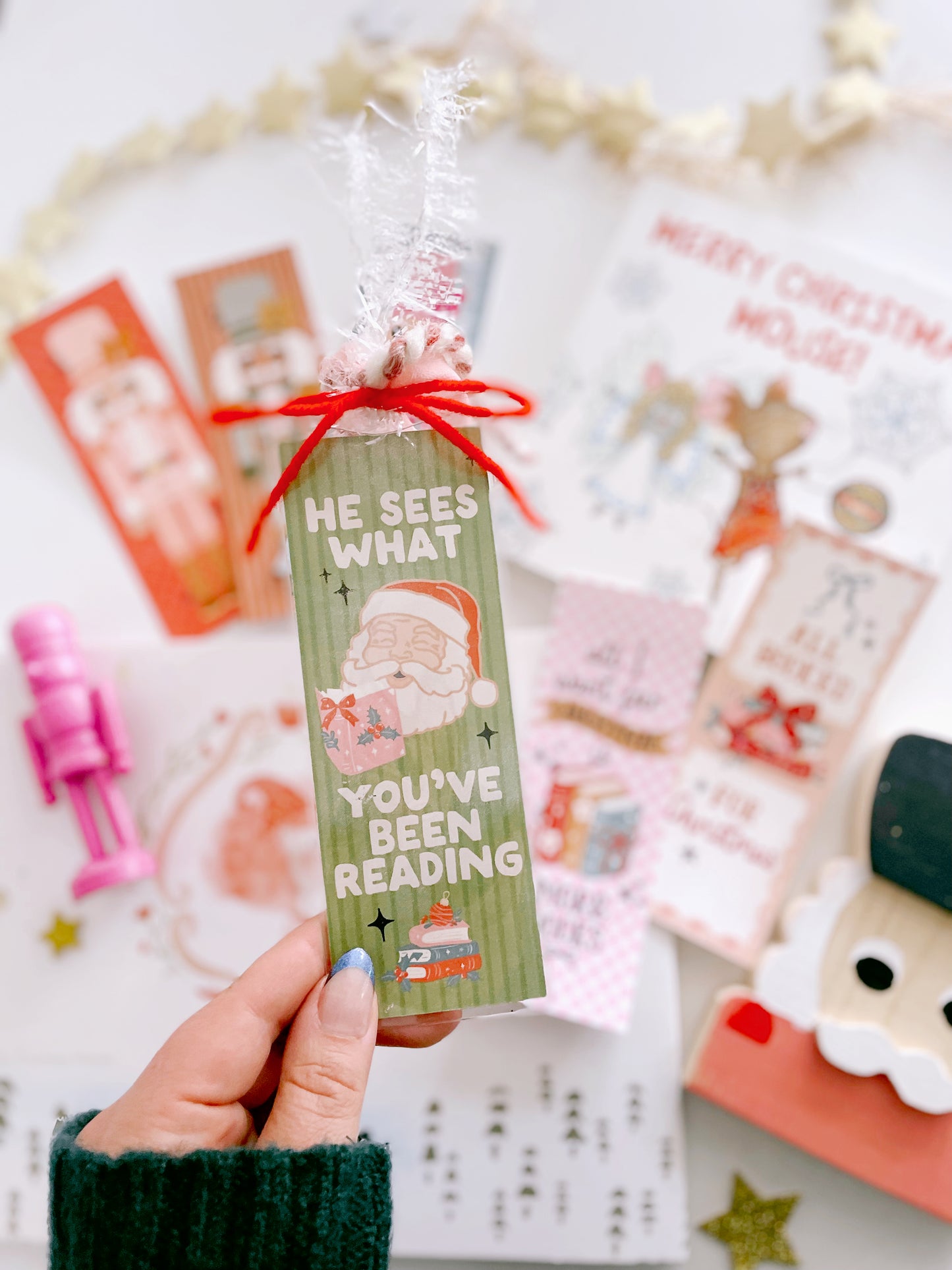 Christmas Bookmarks | Printable craft