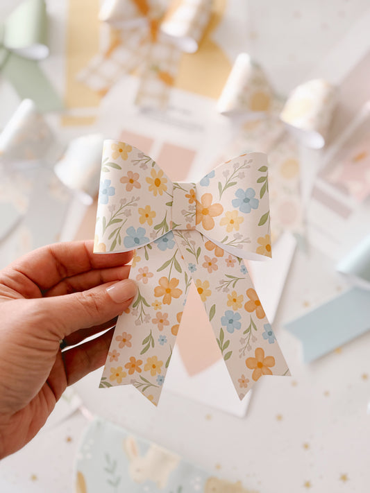 Easter/Spring Paper Bows | Printable Bows