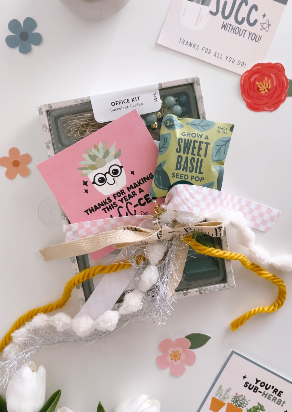 succulent plant tags Teacher Appreciation Succulent Tags