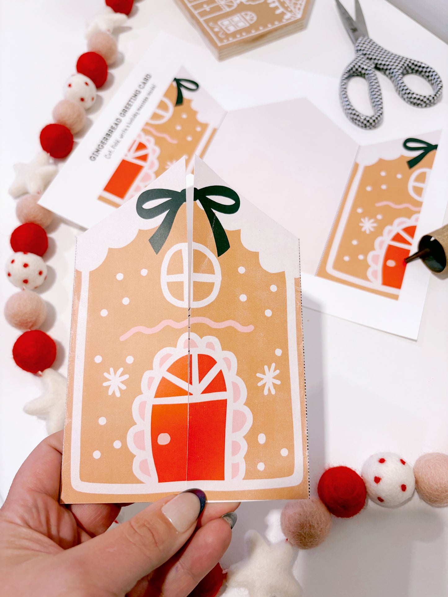 Gingerbread House Greeting Card | Printable Card