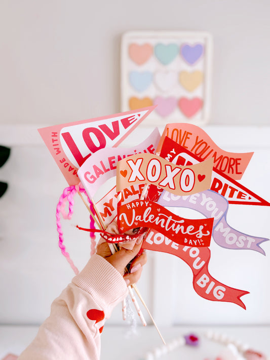 Valentine's Day Vol. 6 Flag + Tags | printable flags + tags