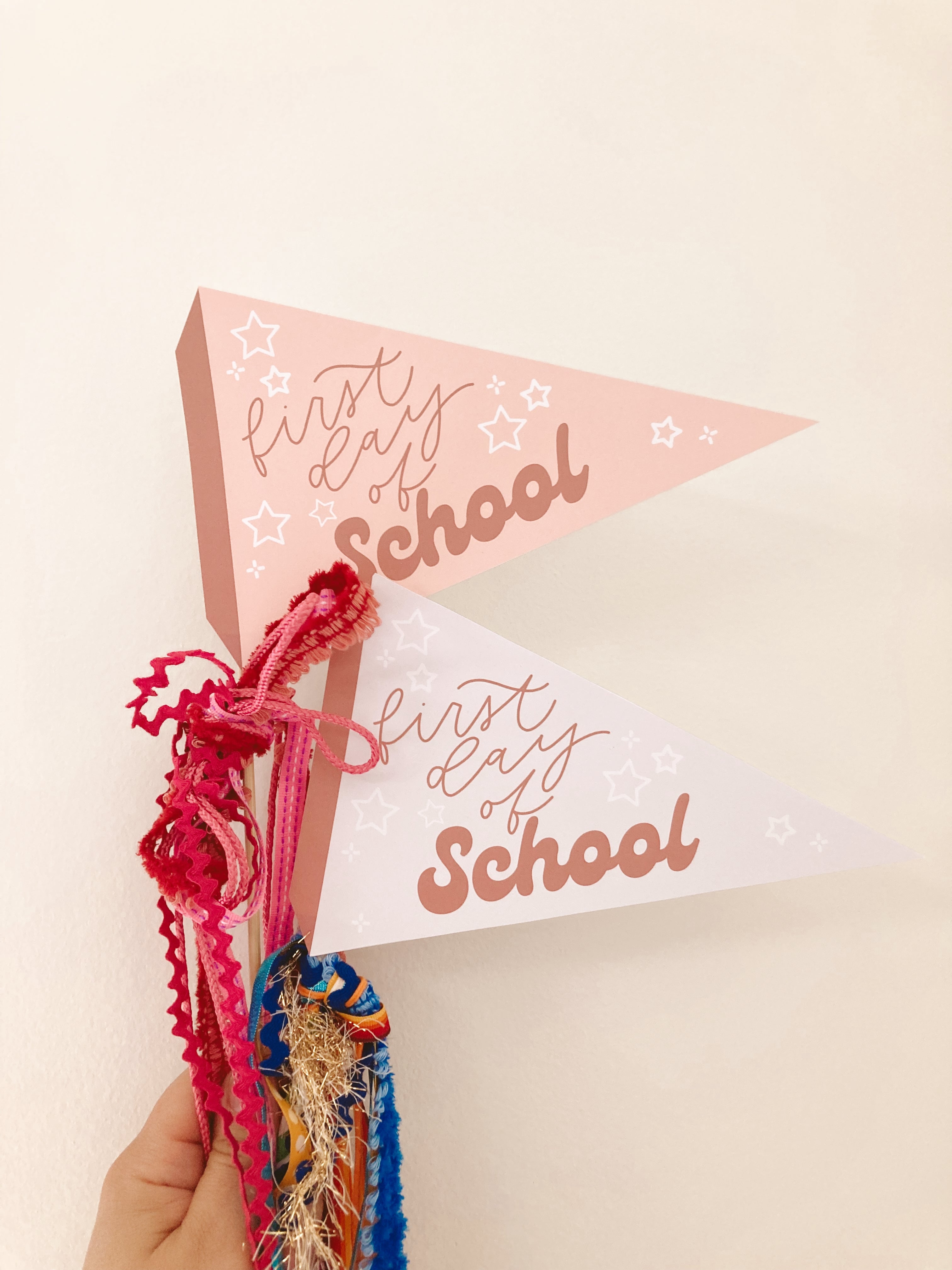 First Day of School Pennants | Printable Pennants – The Letter Vee