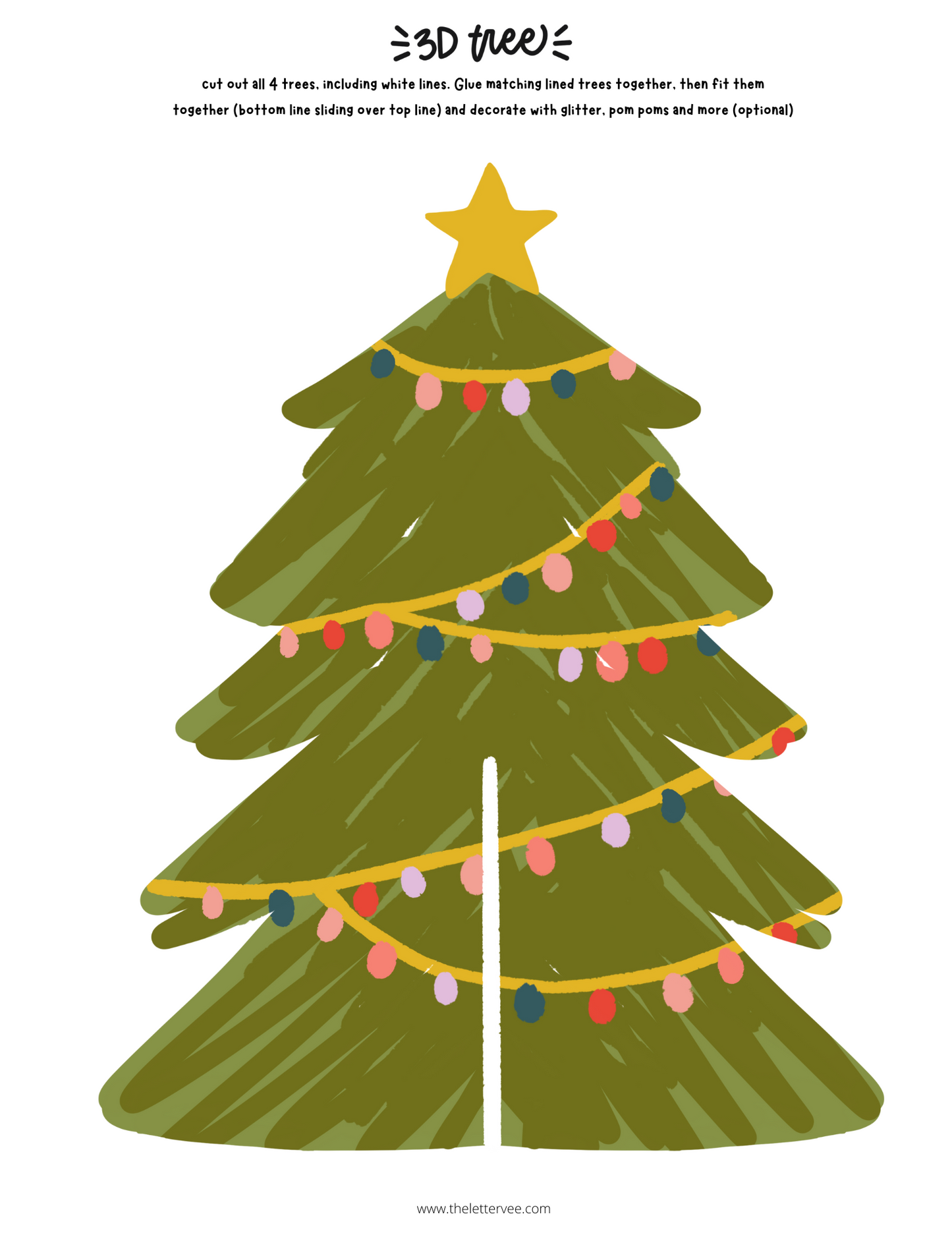 3D Christmas Trees | Holiday Craft