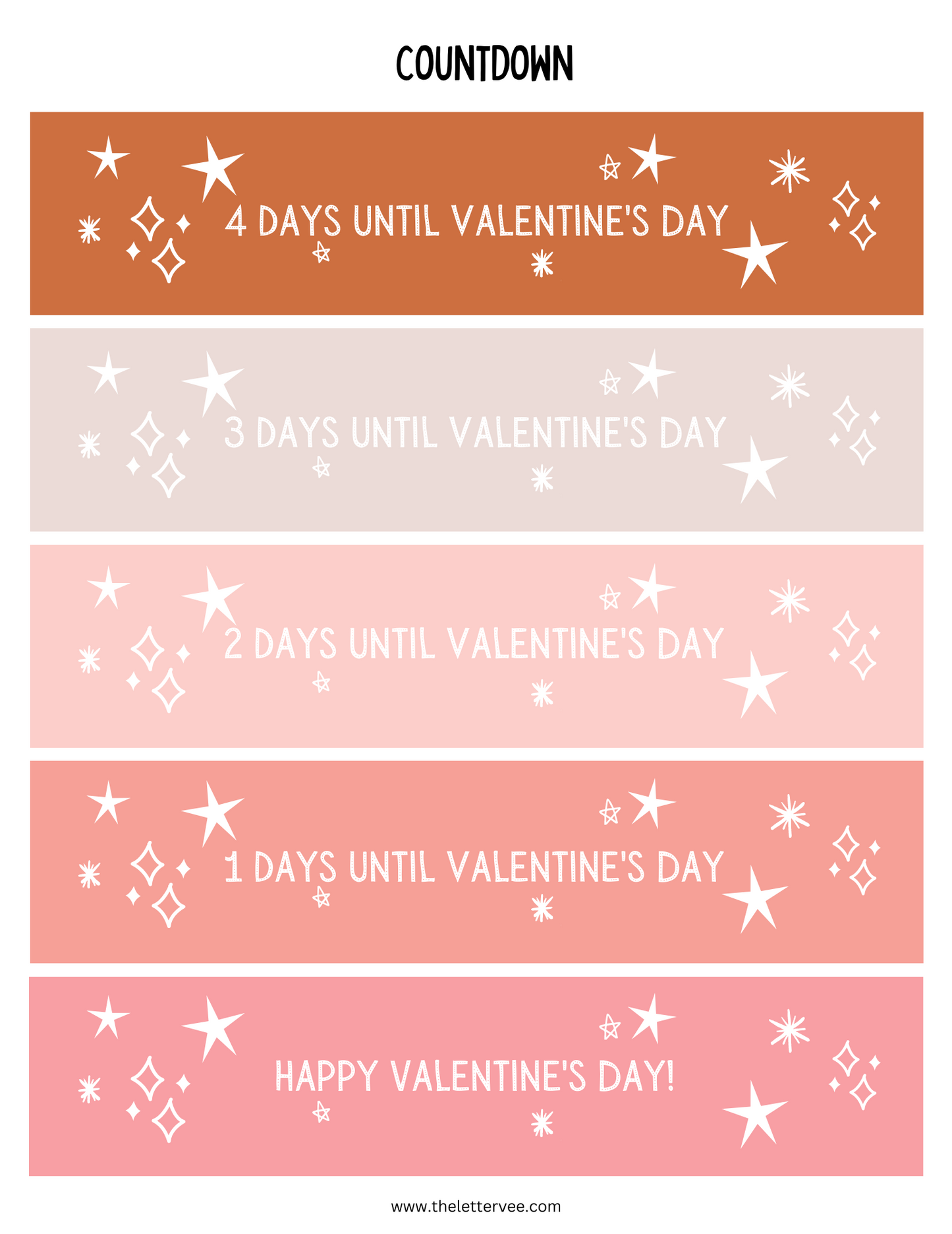 Paper Chain Countdown | Valentines