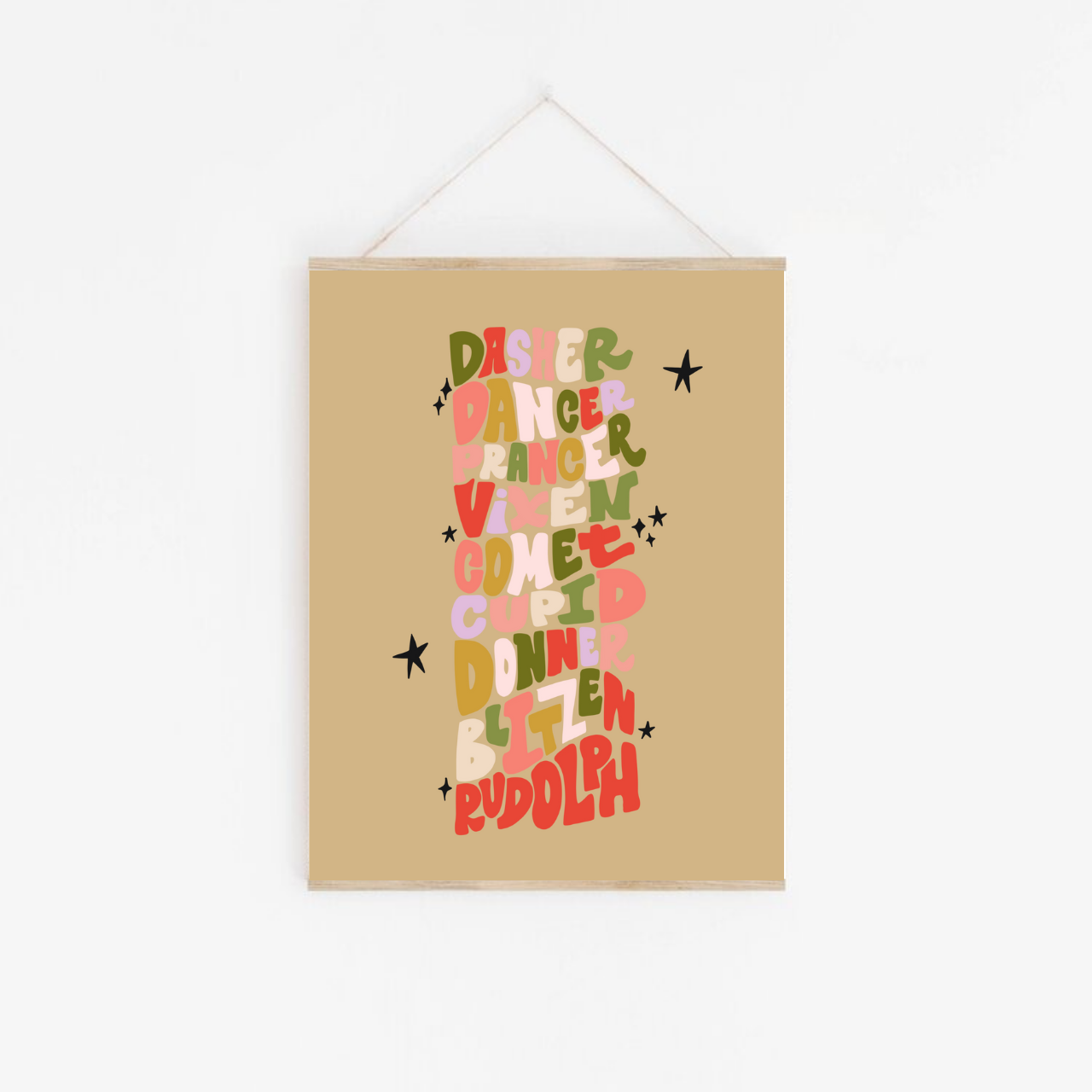 Reindeer Names | Framable Art Prints