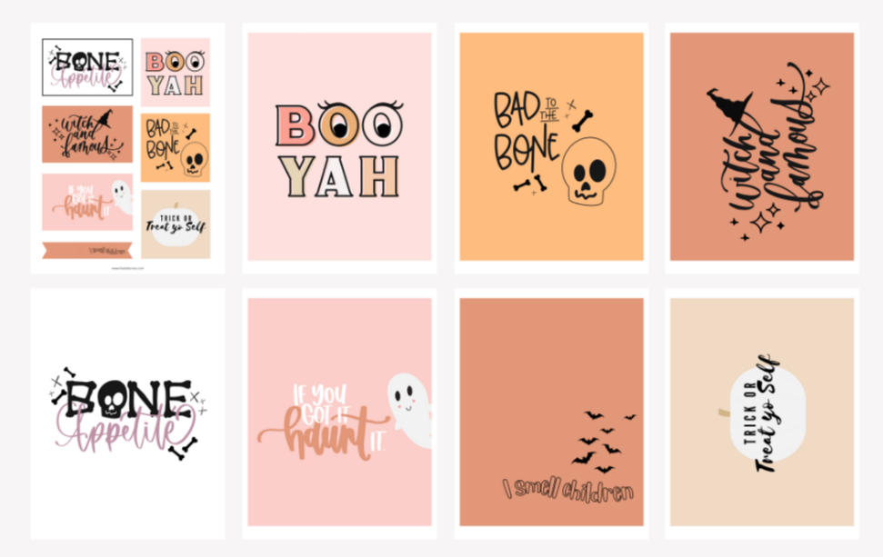 Boo-yah Halloween Collection | Printable Bundle