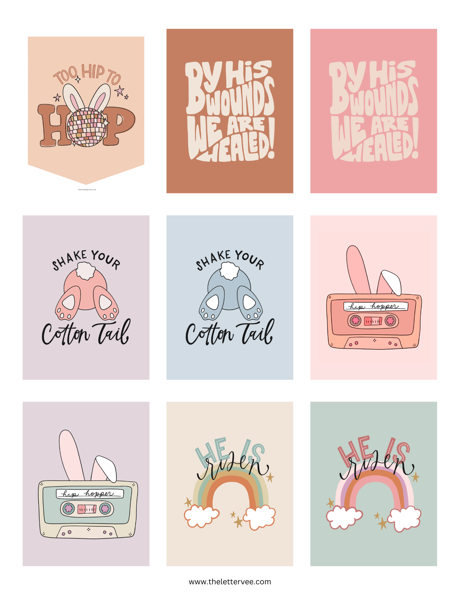 Doll House Easter Collection | Printable Play – The Letter Vee