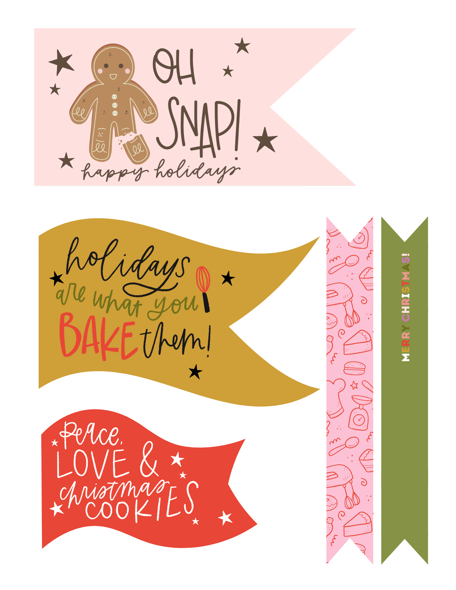 baking-spirits-bright-tags-and-flags-the-letter-vee for Baking Spirits Bright Free Printable Baking Spirits Bright | Tags and Flags – The Letter Vee for Baking Spirits Bright Free Printable