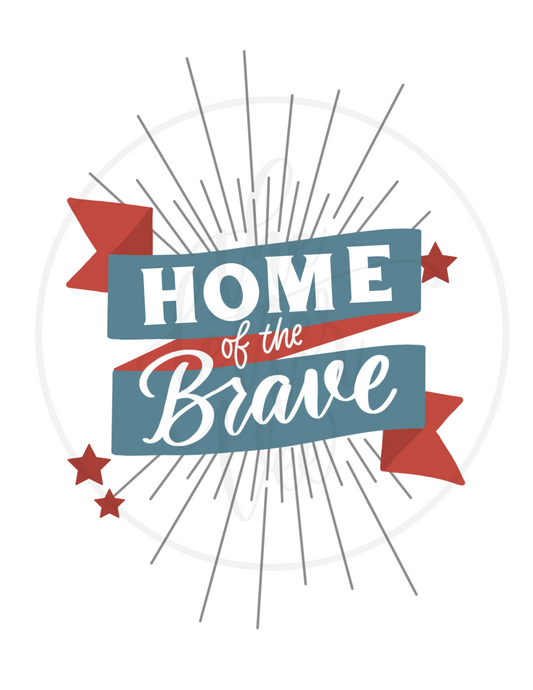 Home of the Brave Print | Art Print