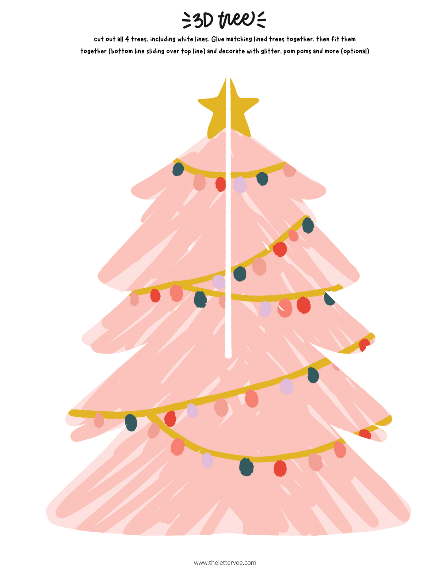 3D Christmas Trees | Holiday Craft