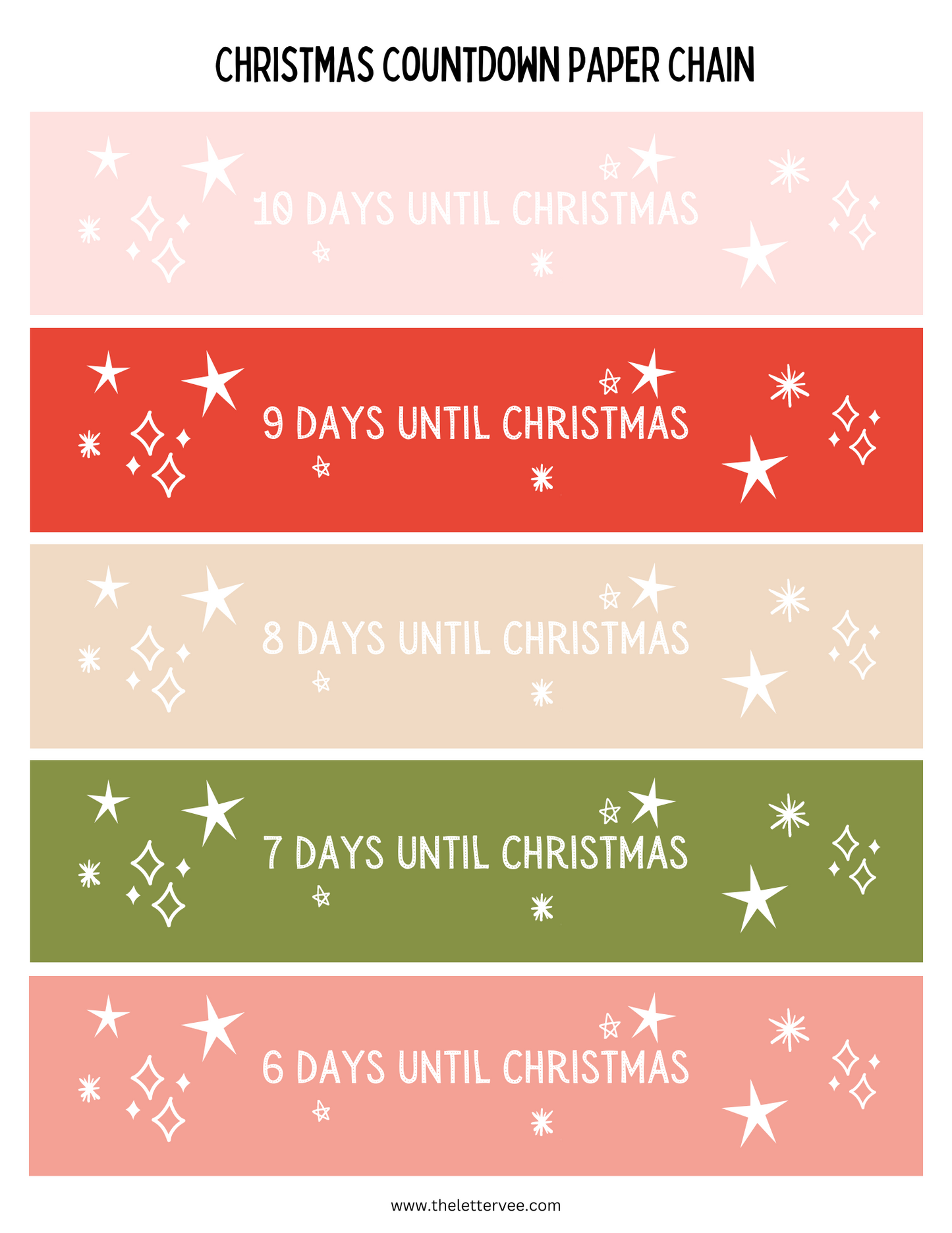 Paper Chain Countdown | Christmas