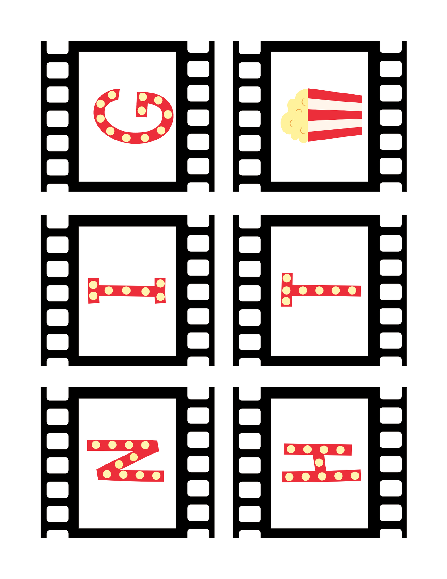Movie Night Printables | Printable bundle
