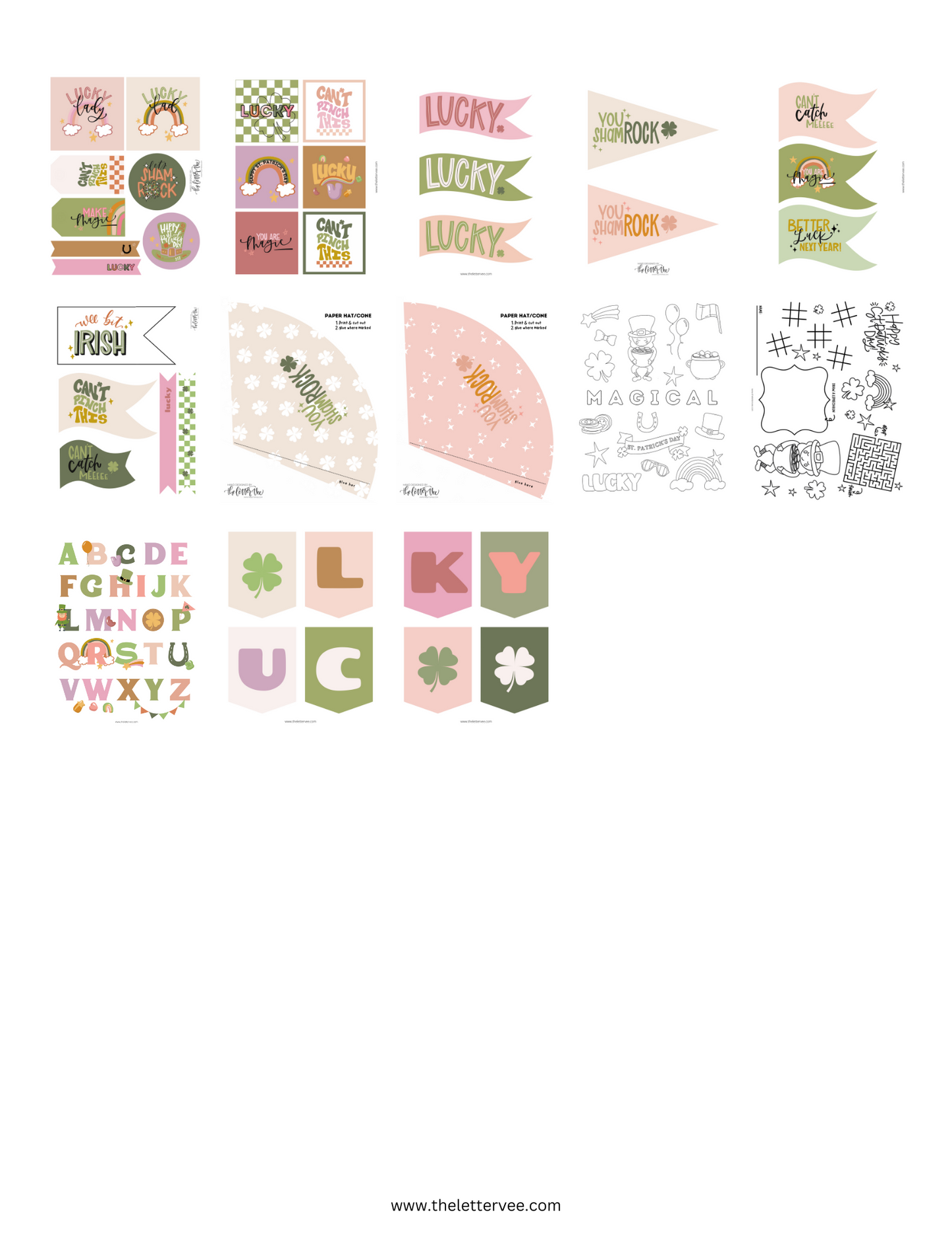 Doll House St. Patrick's Day Collection | Printable Play