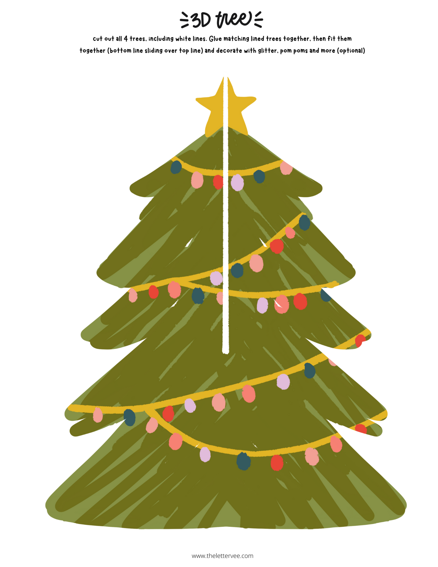 3D Christmas Trees | Holiday Craft