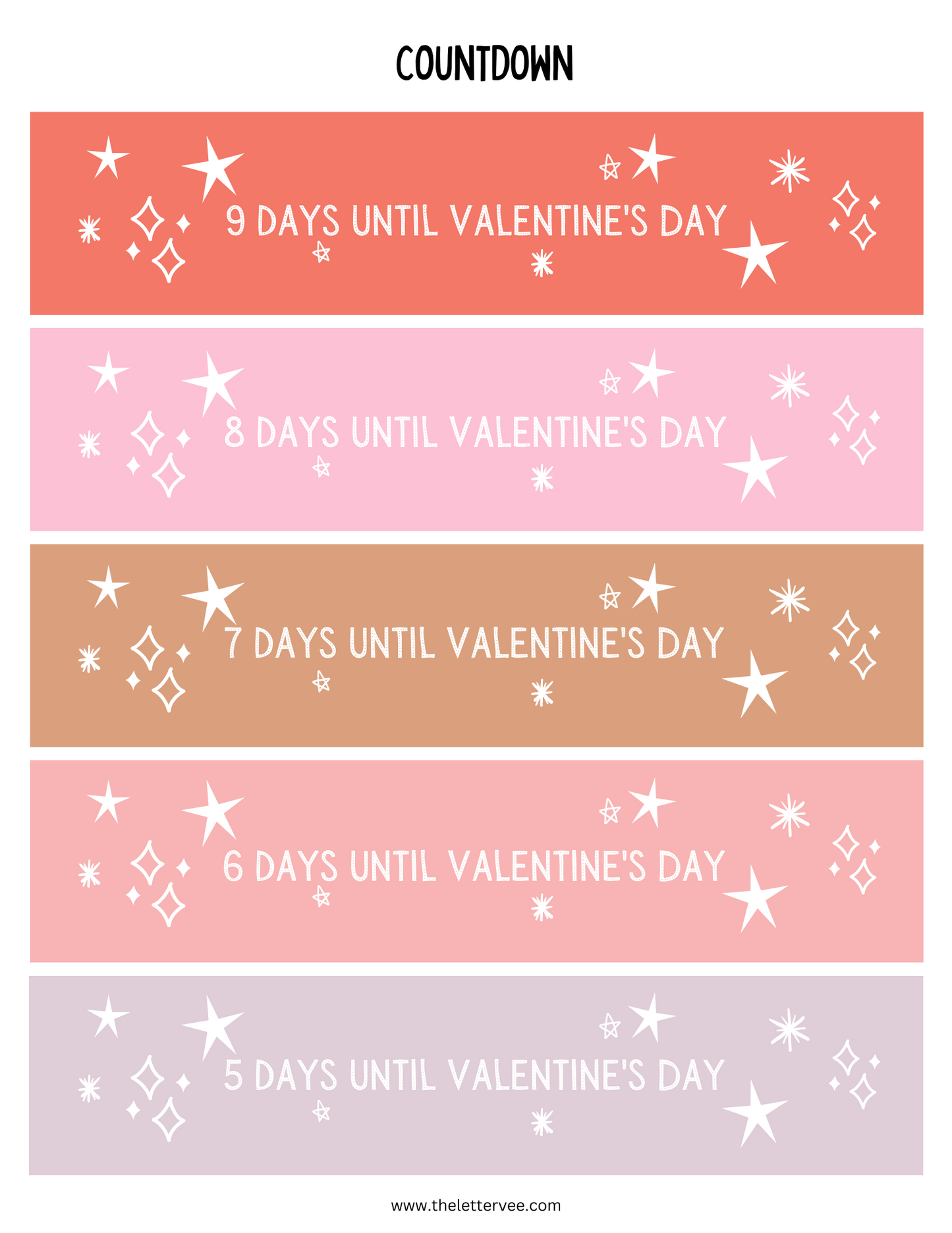 Paper Chain Countdown | Valentines