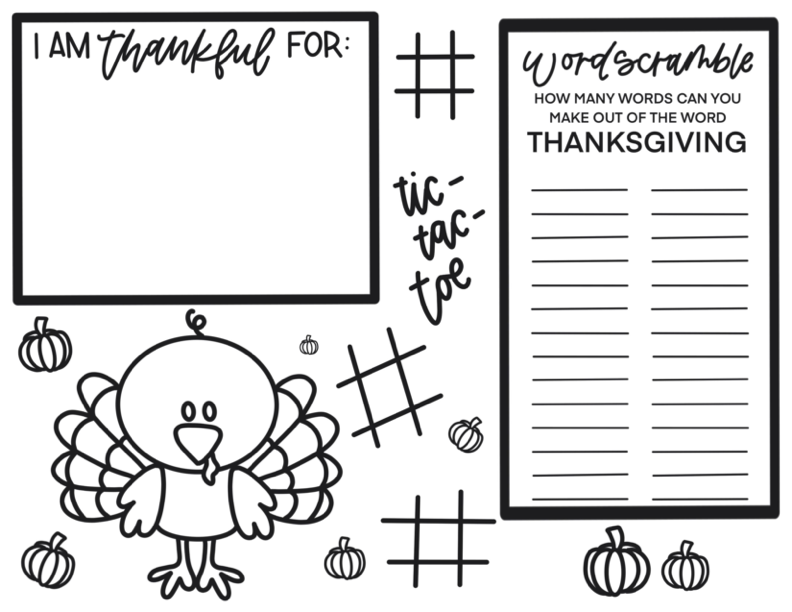 Thanksgiving Activity Pages| Printable Play