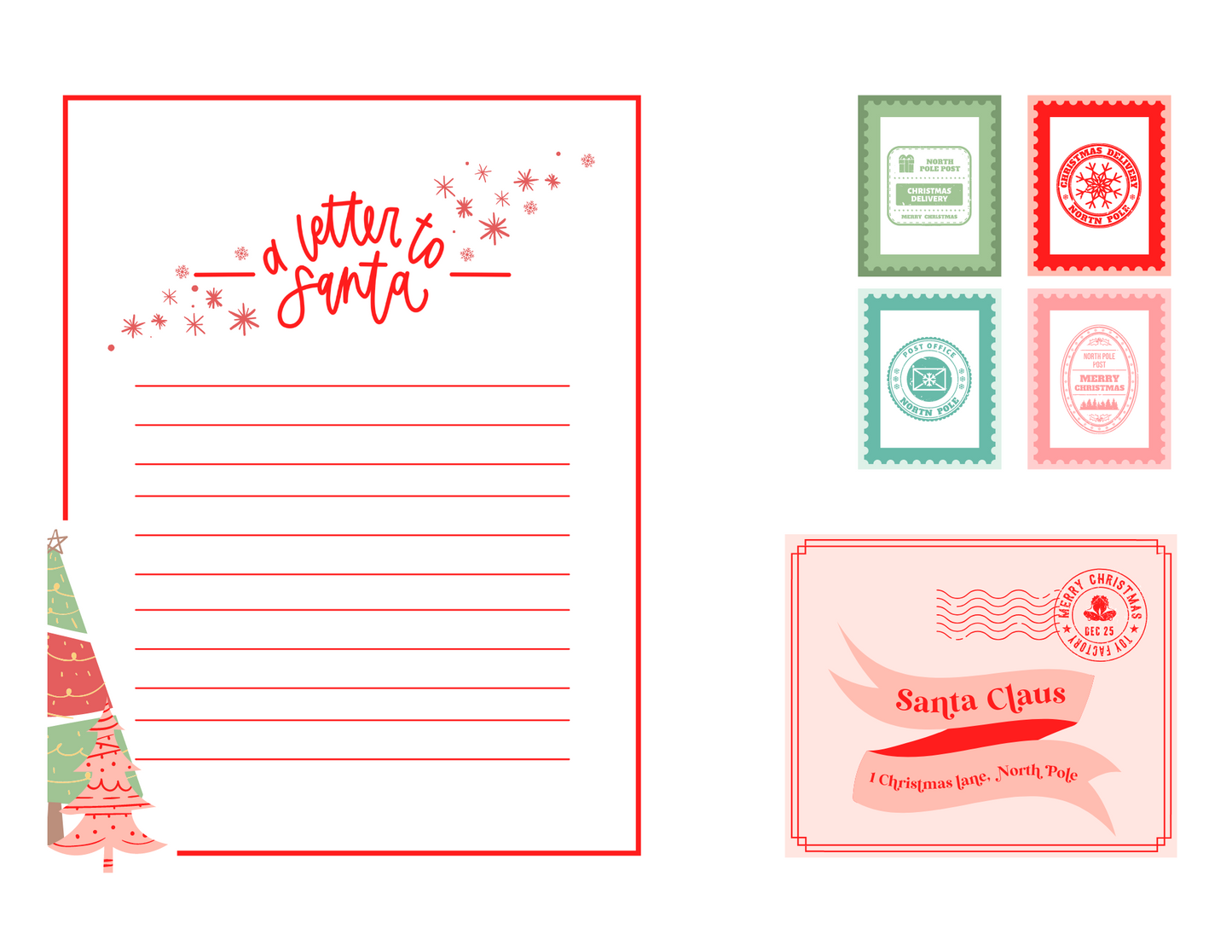 Letter to Santa Kit | Printable Bundle