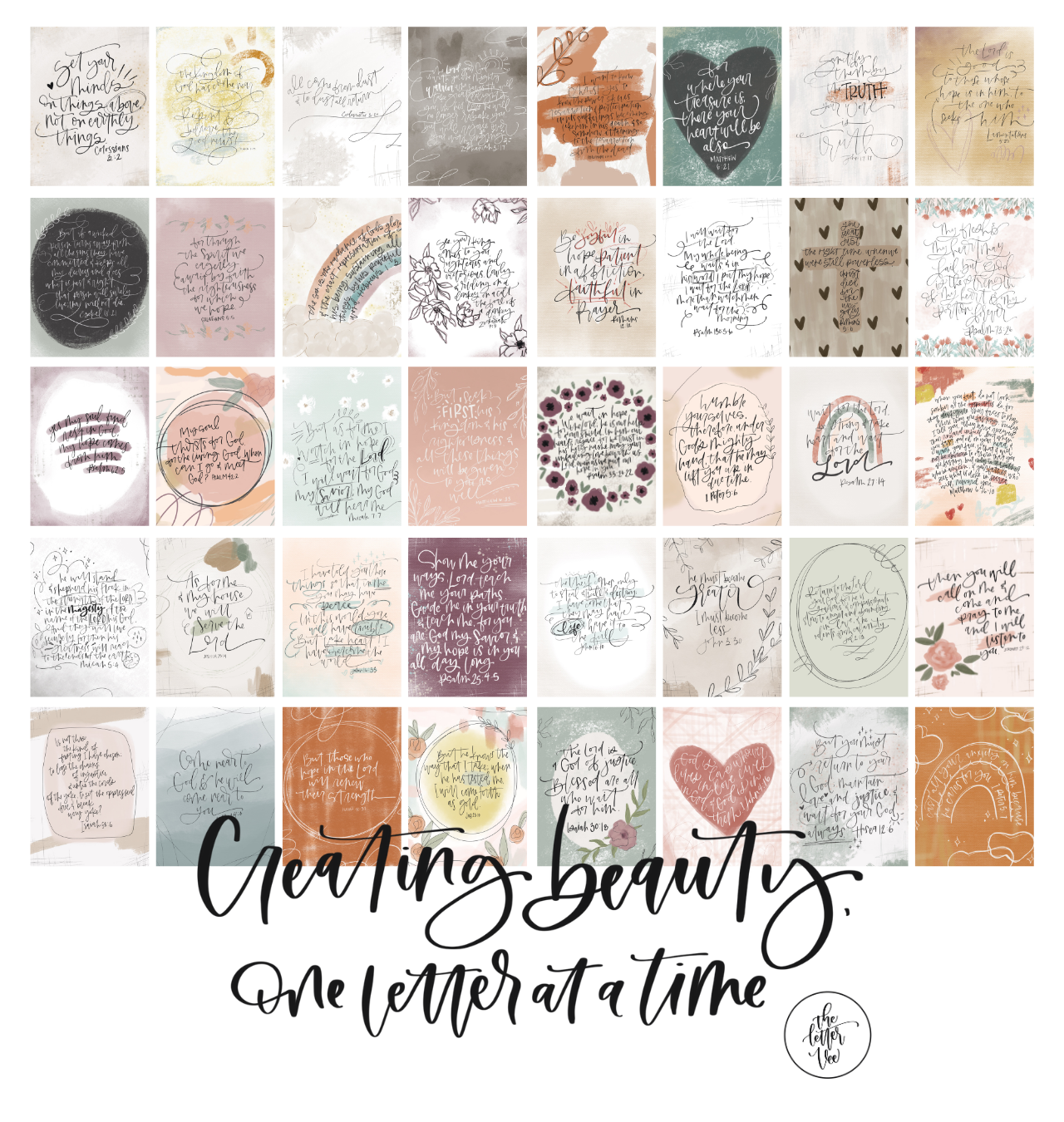Scripture Prints | 40 days of Lent