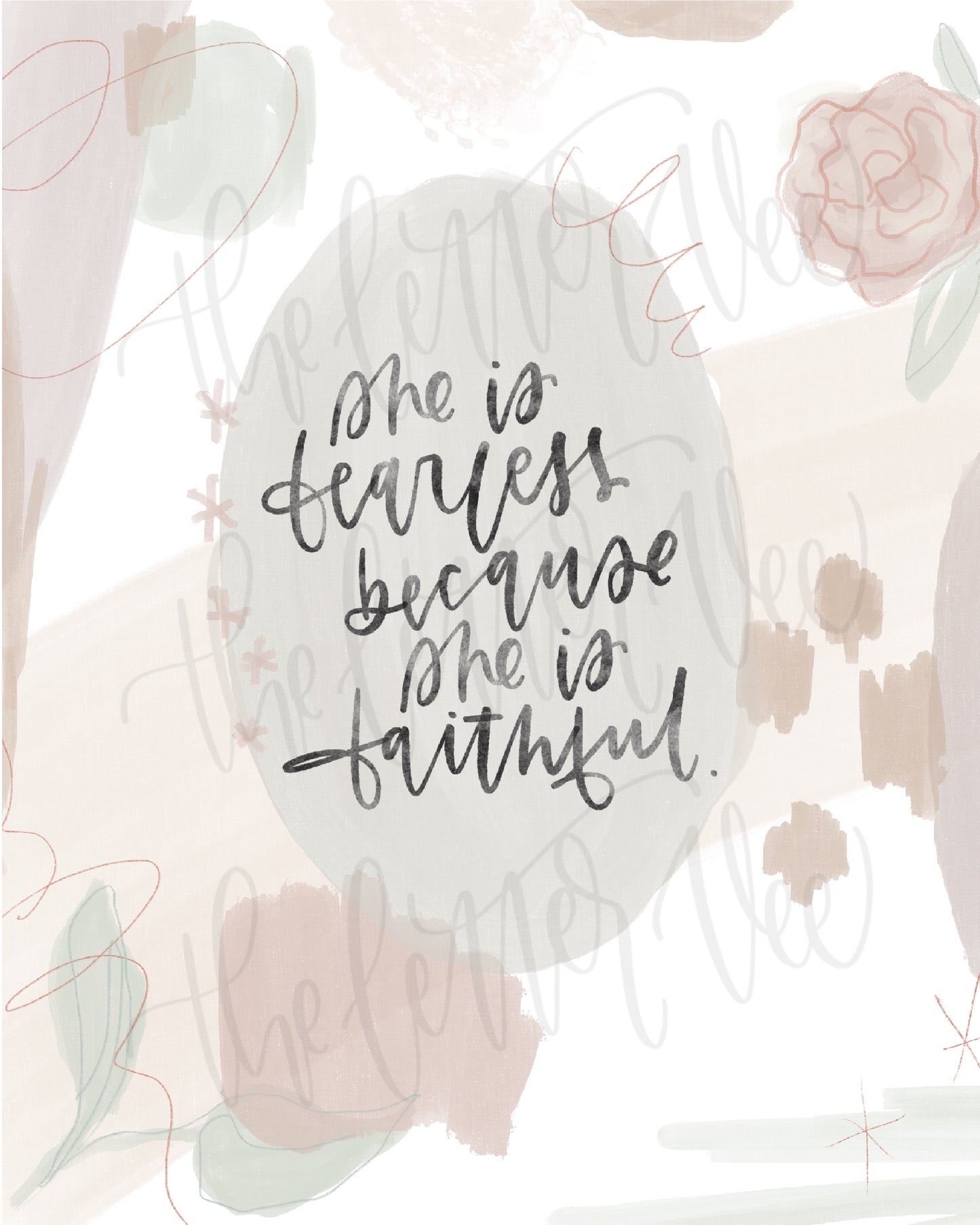 She is Fearless | Affirmation Art Print