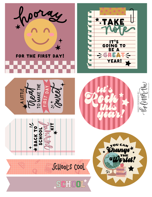 Back to School Tags and Flags '24 | Printable tags