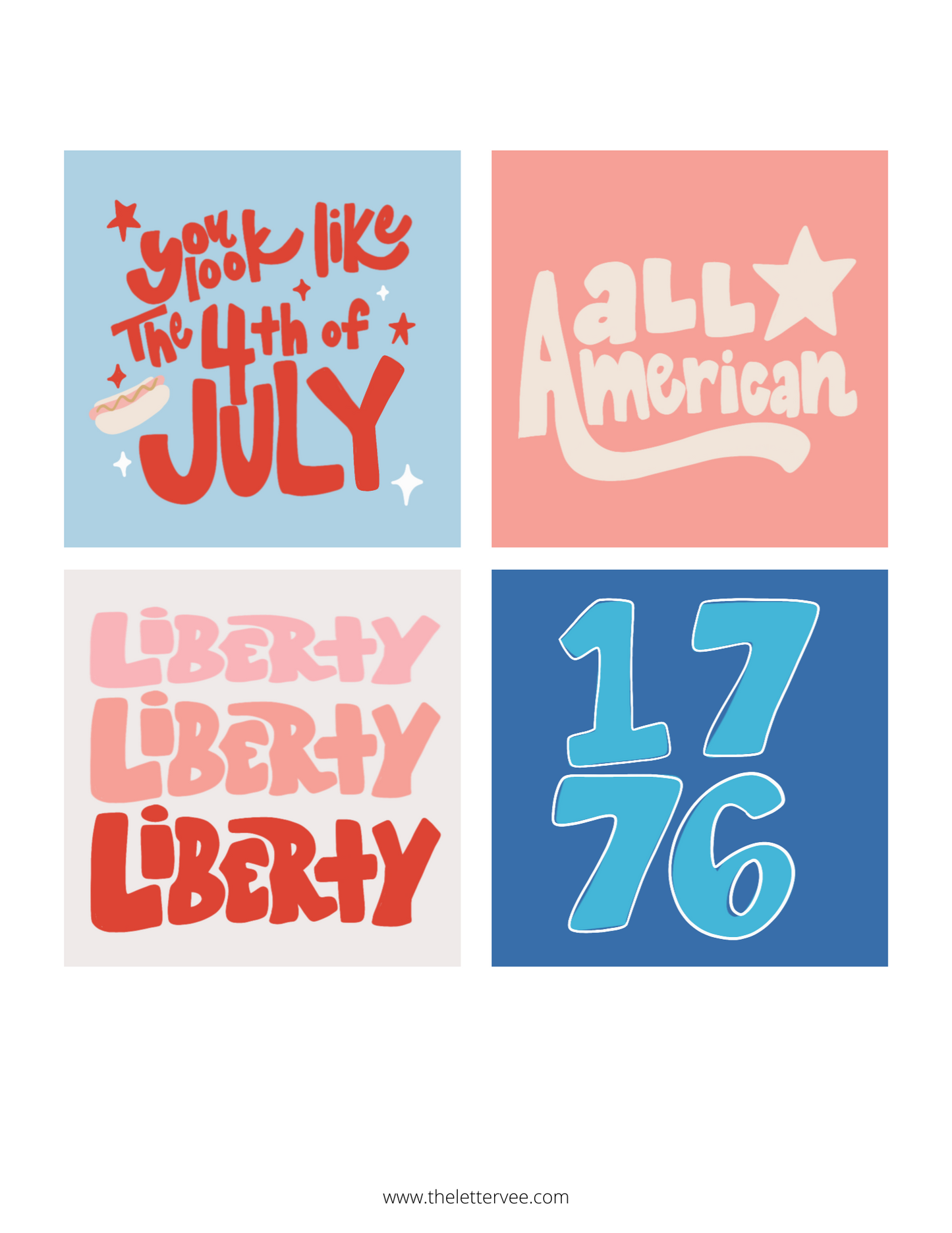 Party like it's 1776 | Printable tags