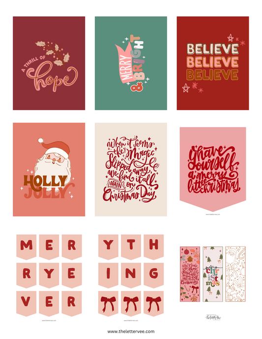 Doll House Christmas Collection | Printable Play