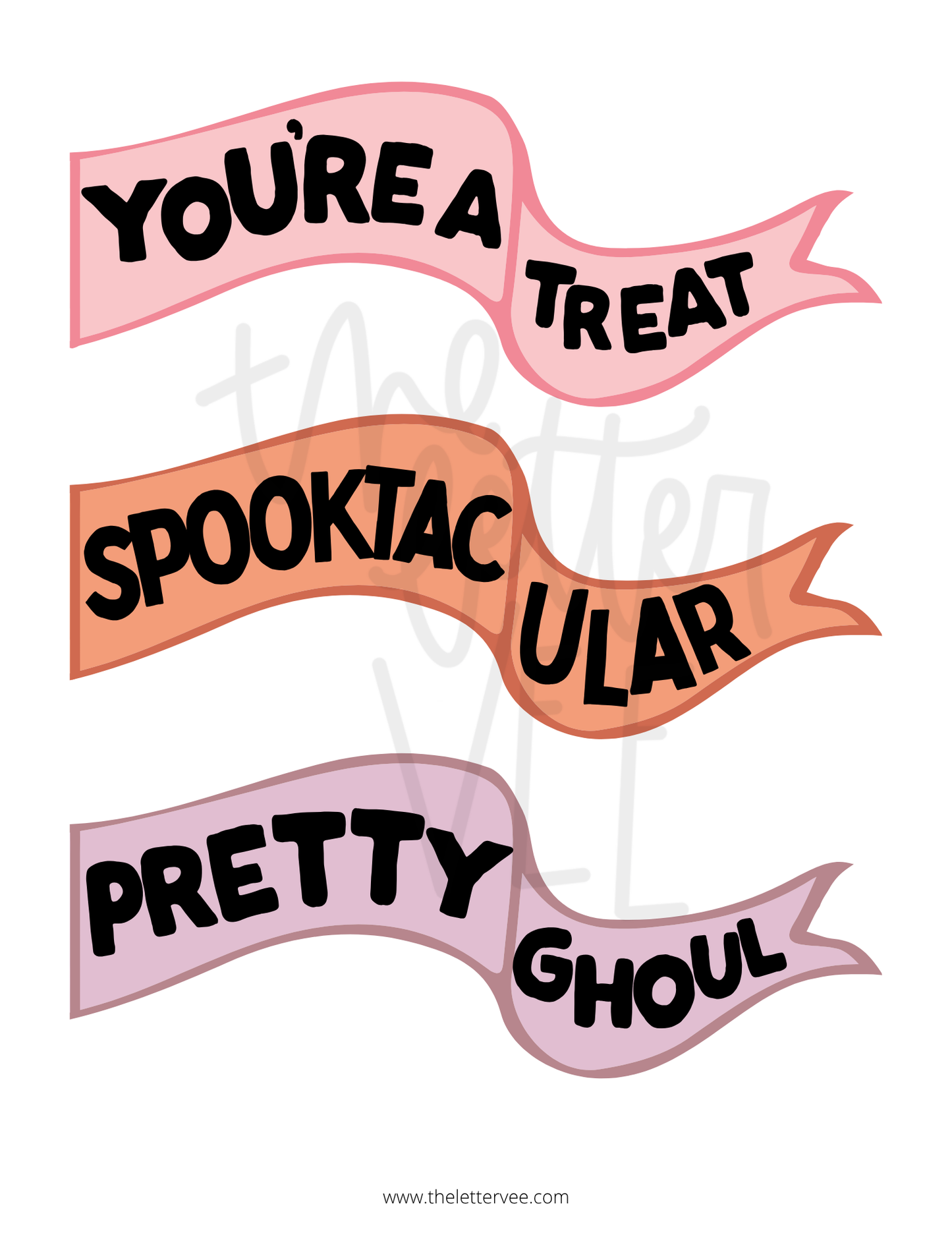 Halloween Vol. 6 Flags + Tags | Printable pennants and tags