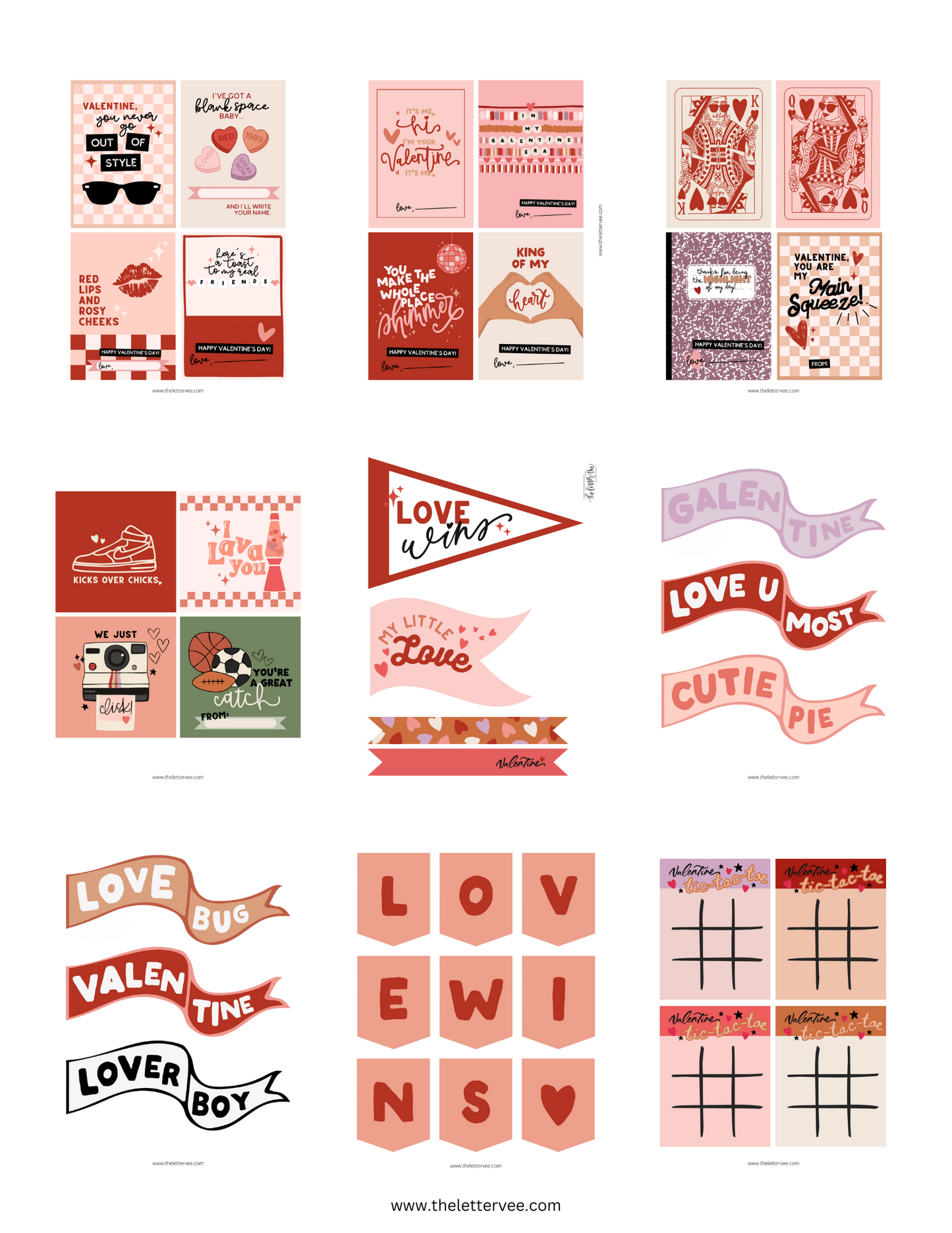 Doll House Valentine 2024 Collection | Printable Play