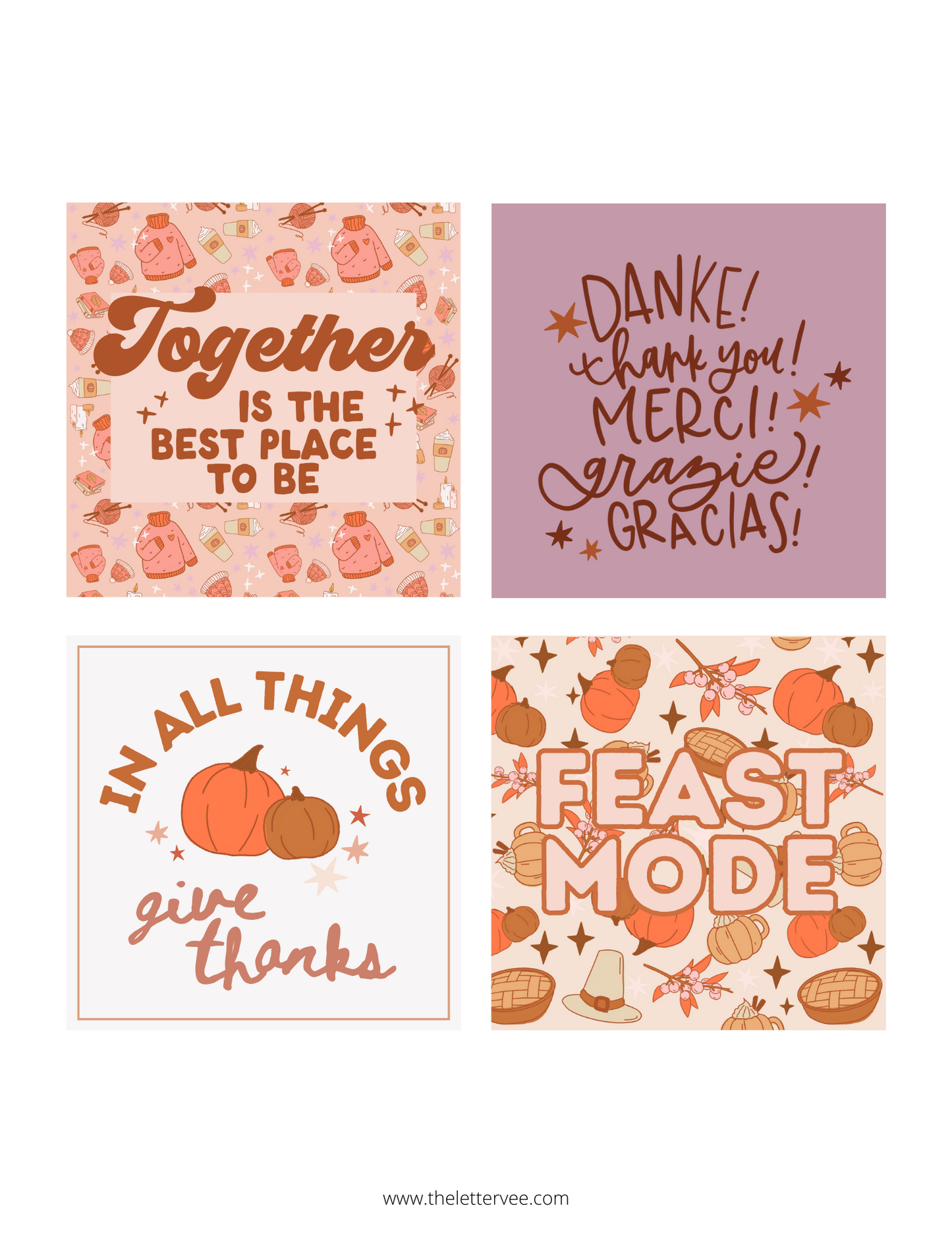 Thanksgiving tags and flags | Printable tags