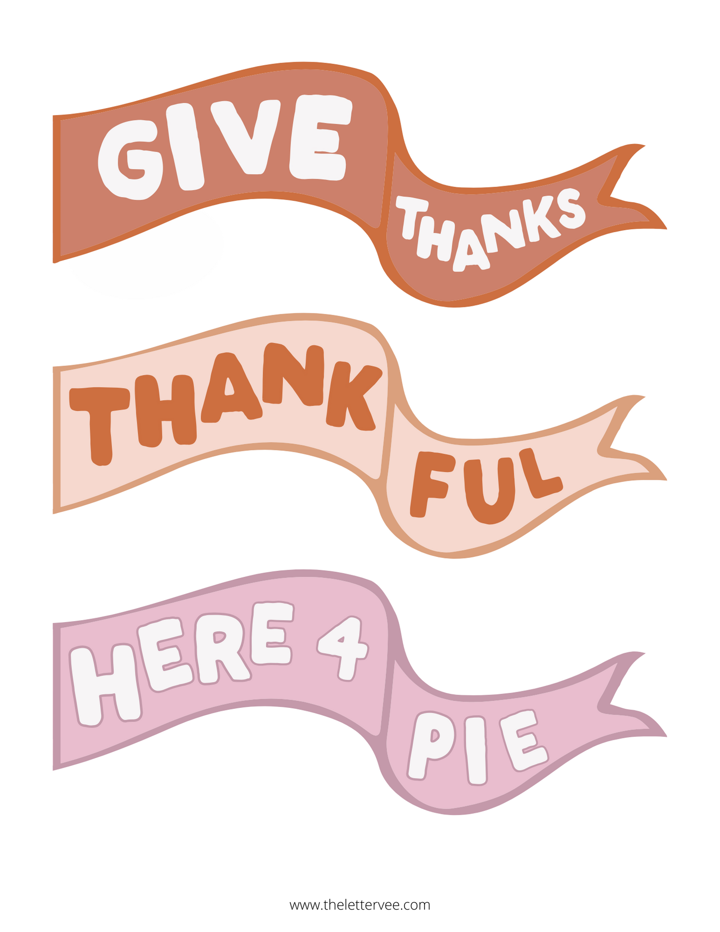 Thanksgiving tags and flags | Printable tags