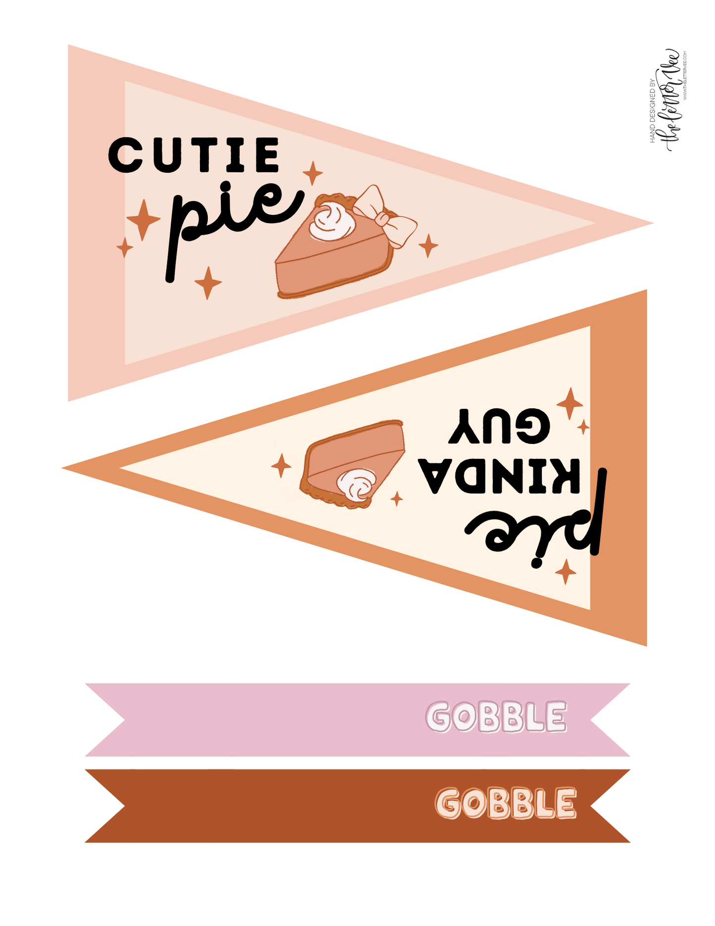 Thanksgiving tags and flags | Printable tags
