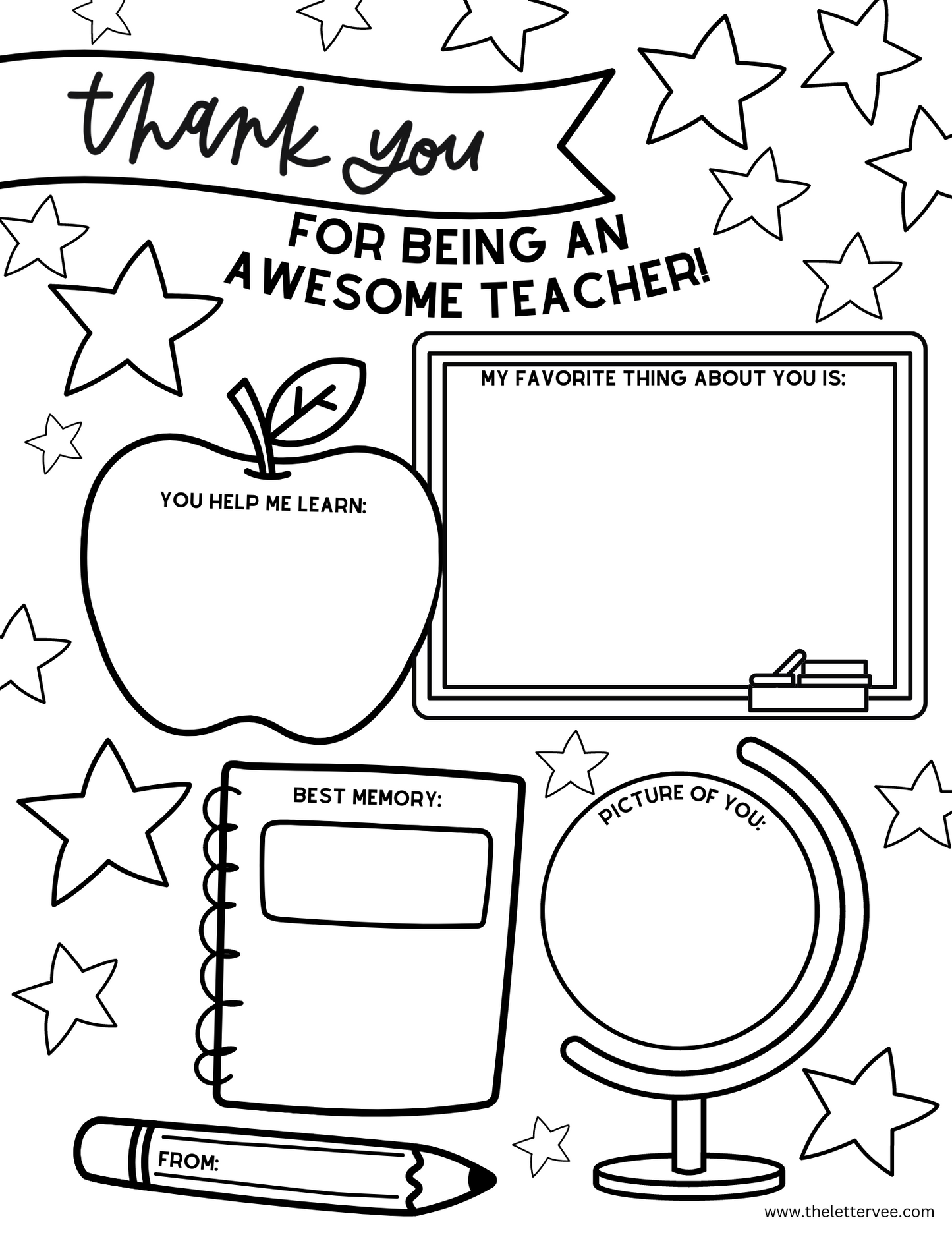 Thank you Teacher | FREE PRINT