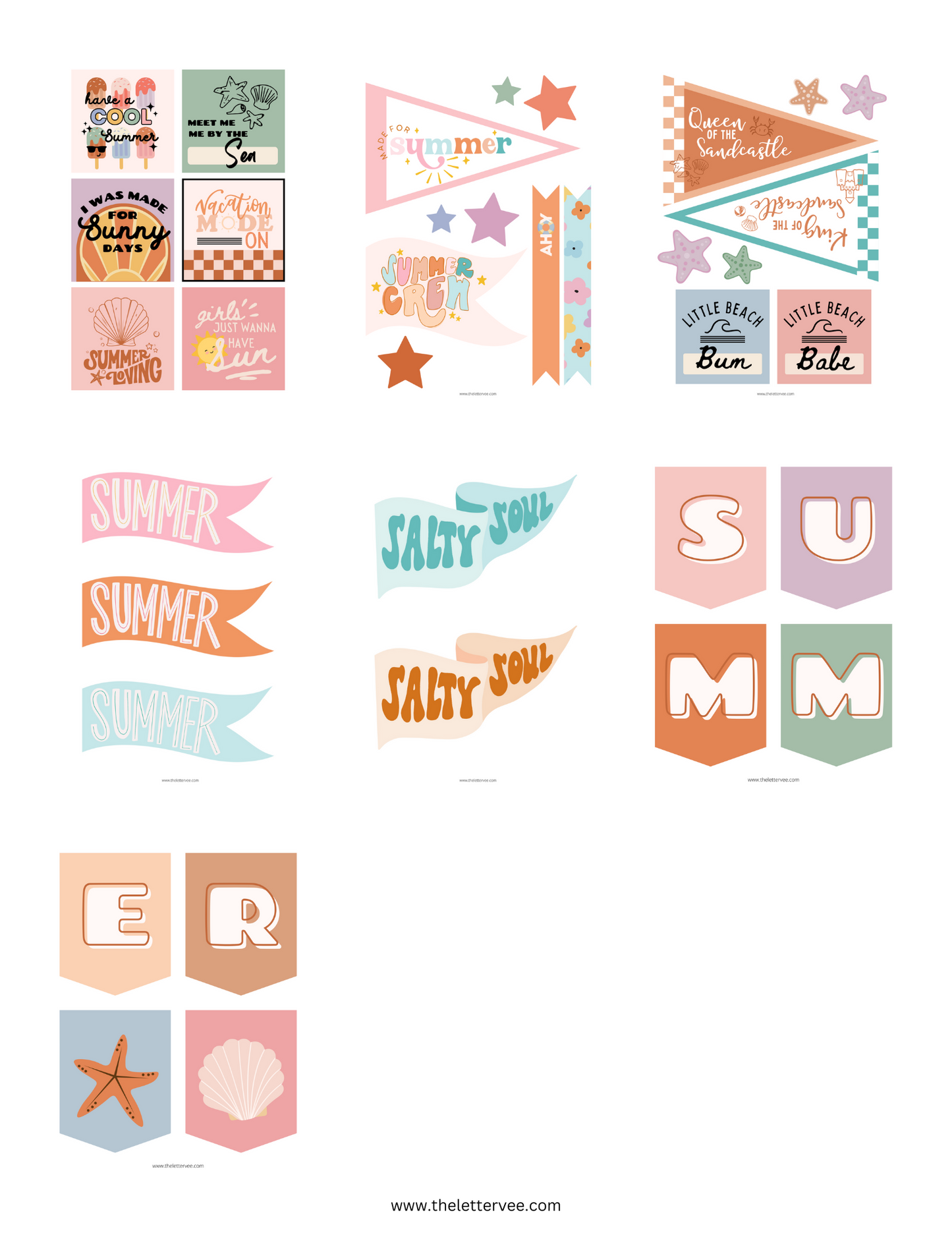 Doll House Summer Collection | Printable Play