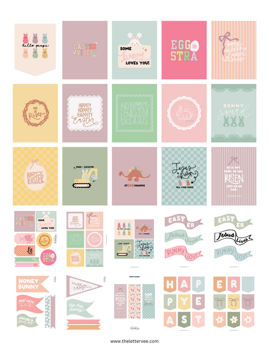 Easter Doll House 2024 Collection | Printable Play