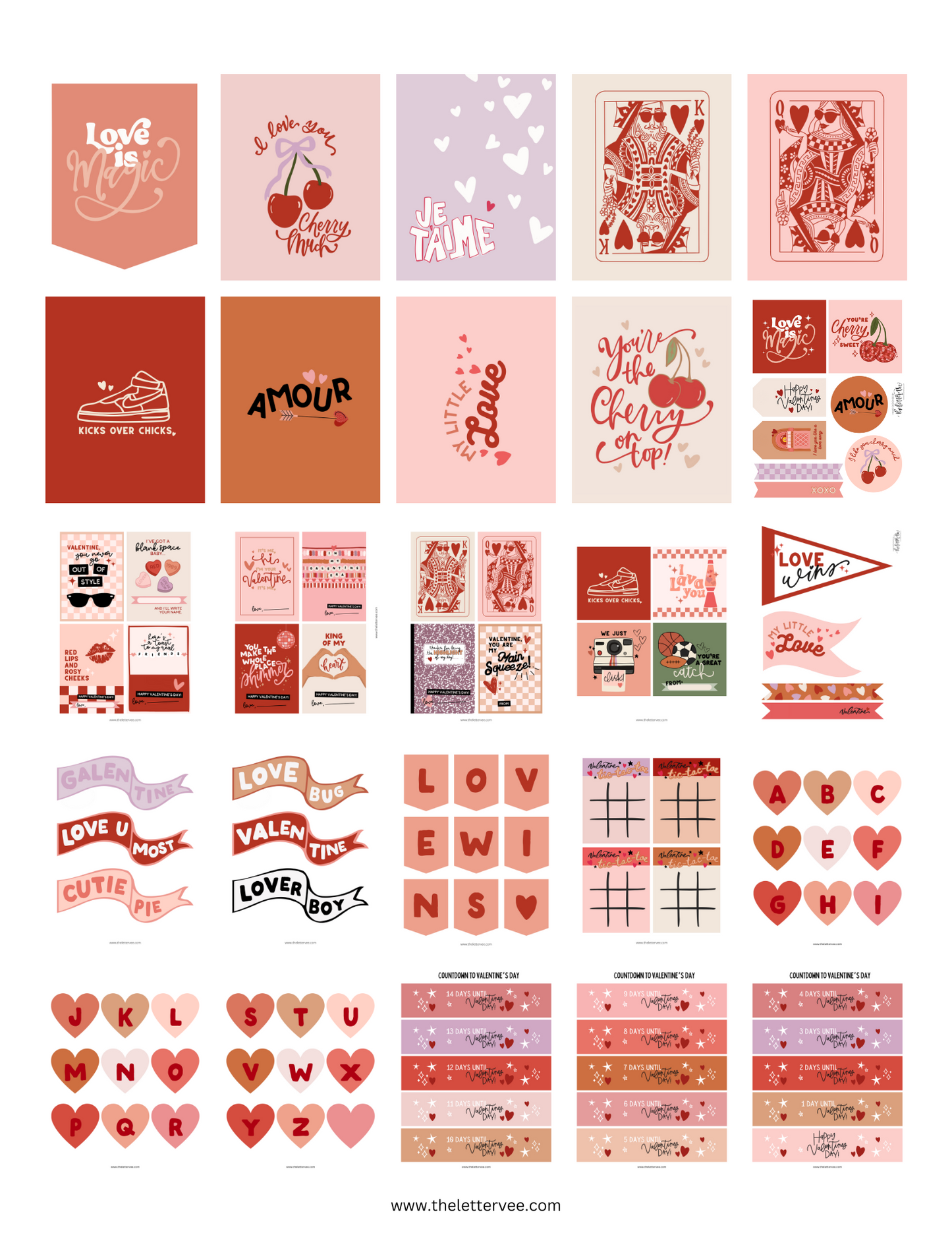 Doll House Valentine 2024 Collection | Printable Play